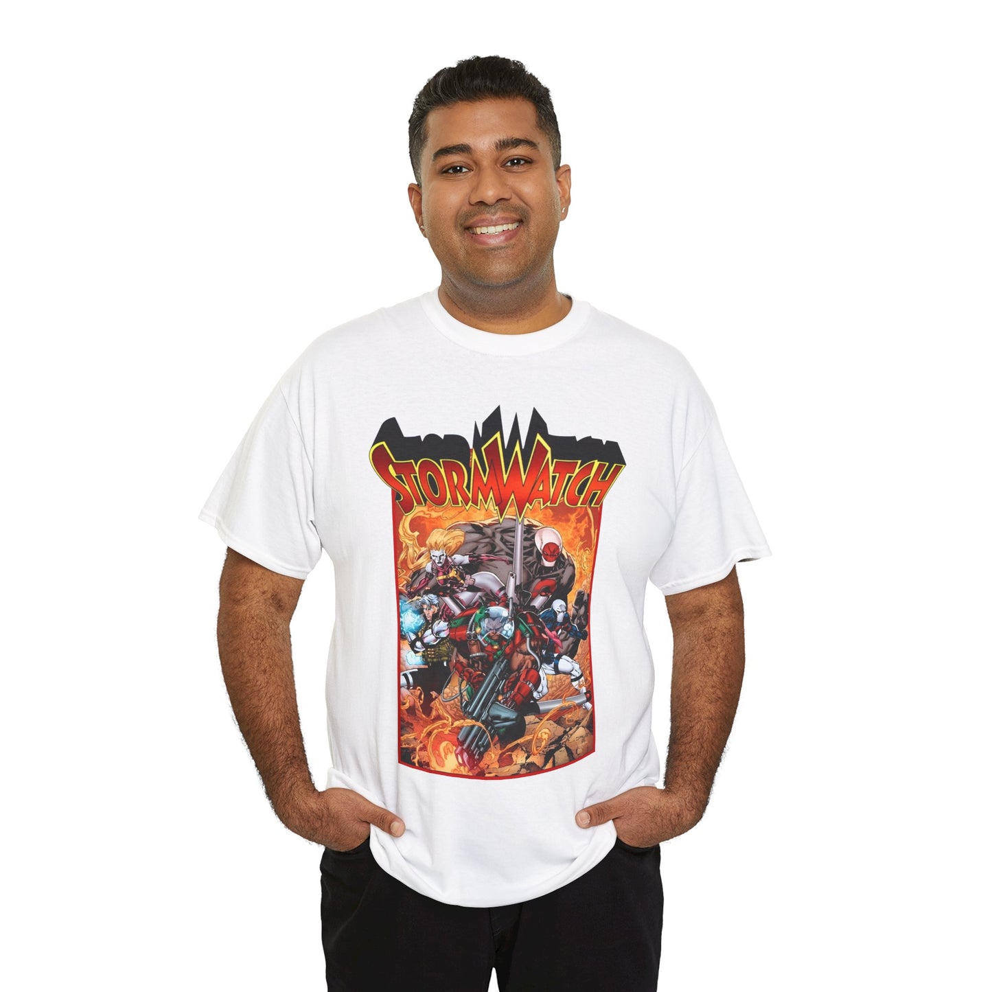 Stormwatch T-Shirt - Jim Lee Art - Battalion, Fuji, Hellstrike - Image/Wildstorm/DC Comics