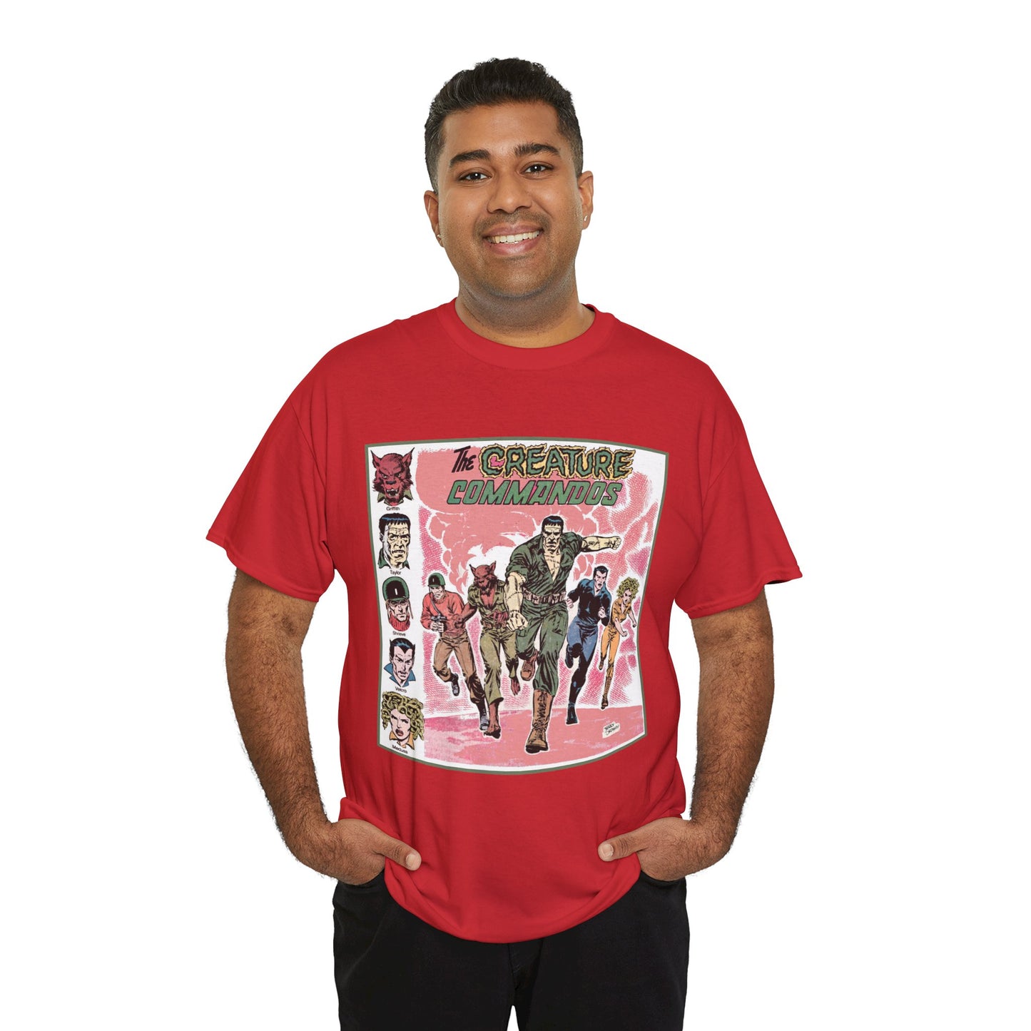 Creature Commandoes T-Shirt - Jerry Ordway Art - Medusa, Velcro, Shrieve - DC Comics Who's Who Art - Inspiration for James Gunn Series