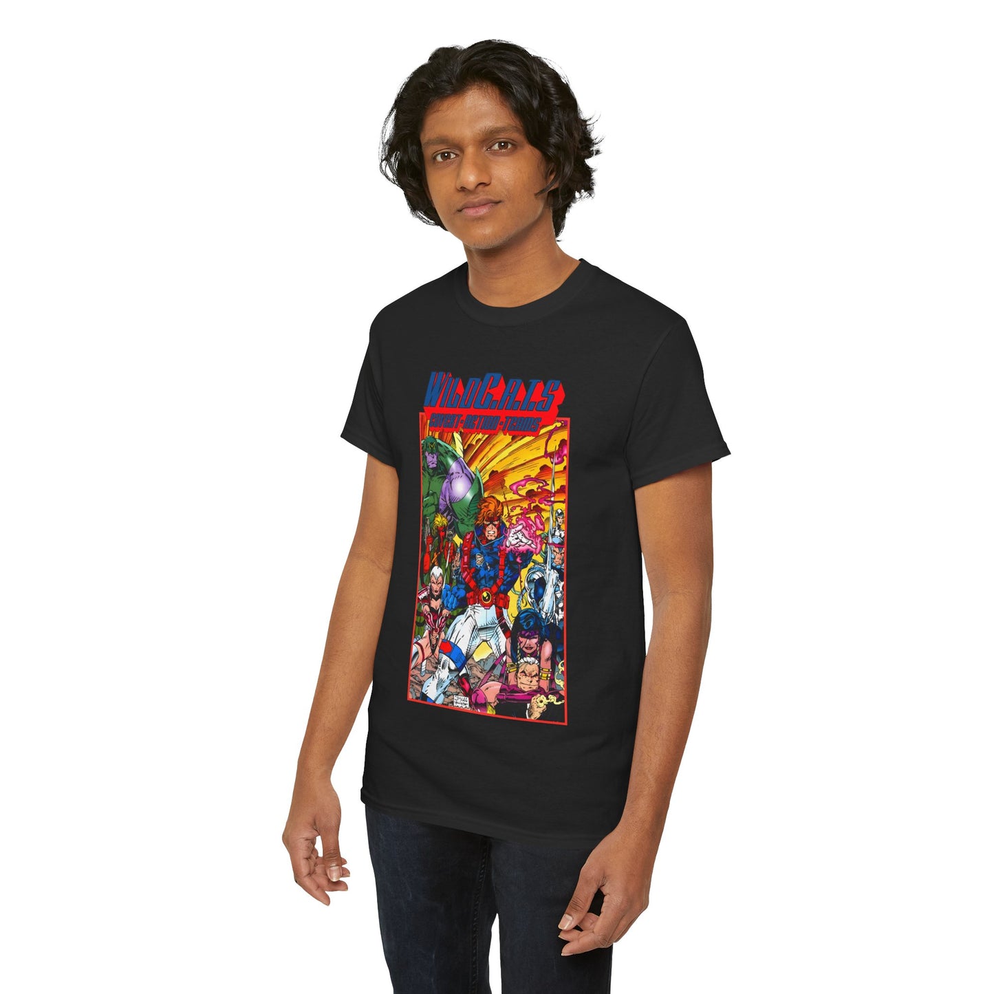 Wildcats T-Shirt - Jim Lee Art - WildC.A.T.s: Covert Action Teams - Spartan, Voice, Grifter, Zealot, Emp - Image/Wildstorm/DC Comics
