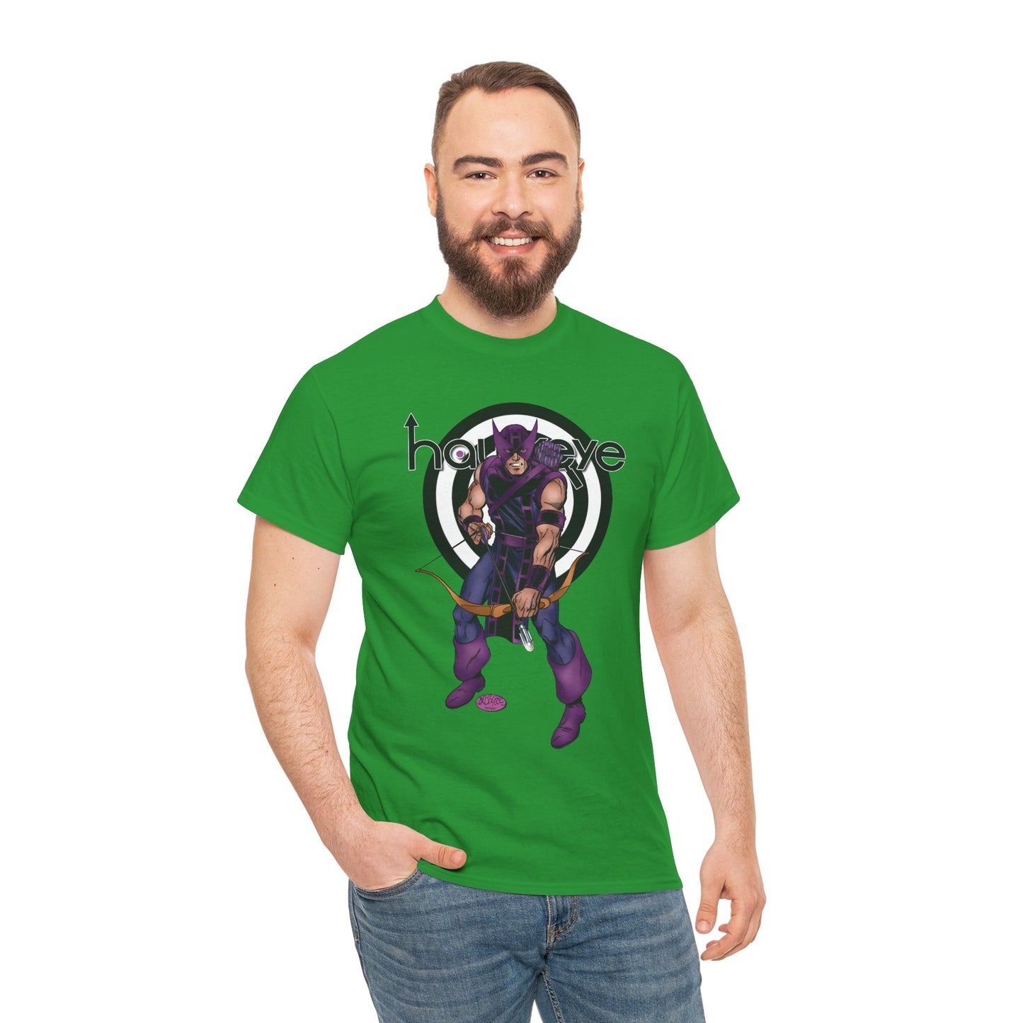 Hawkeye T-Shirt - John Byrne Art - Clint Barton, Avengers Leader & Member - Marvel's Ultimate Archer - Marvel Comics