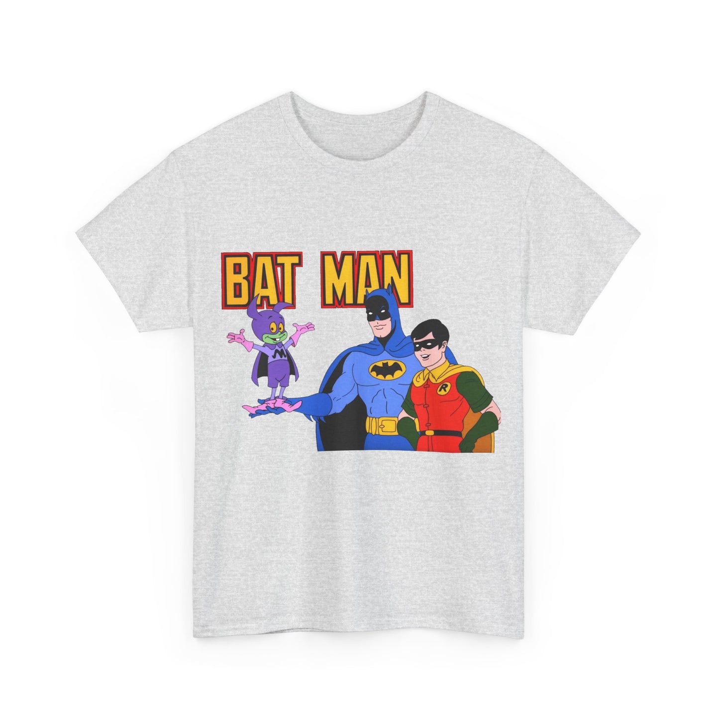 Batman, Robin & Bat-Mite T-Shirt - The New Adventures of Batman - 1970s Filmation DC Cartoon Series - Animated Dark Knight Detective