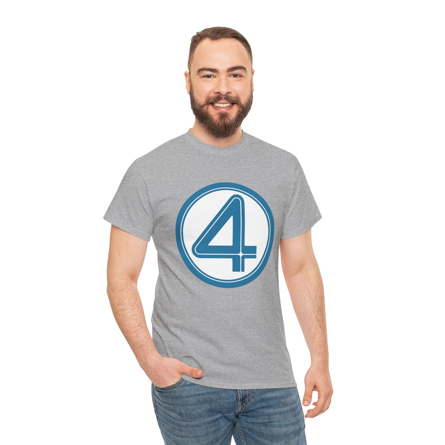 Fantastic Four Logo T-Shirt - New Marvel Movie 2025 - MCU - Pedro Pascal - 4 - Marvel Comics - Reed Richards