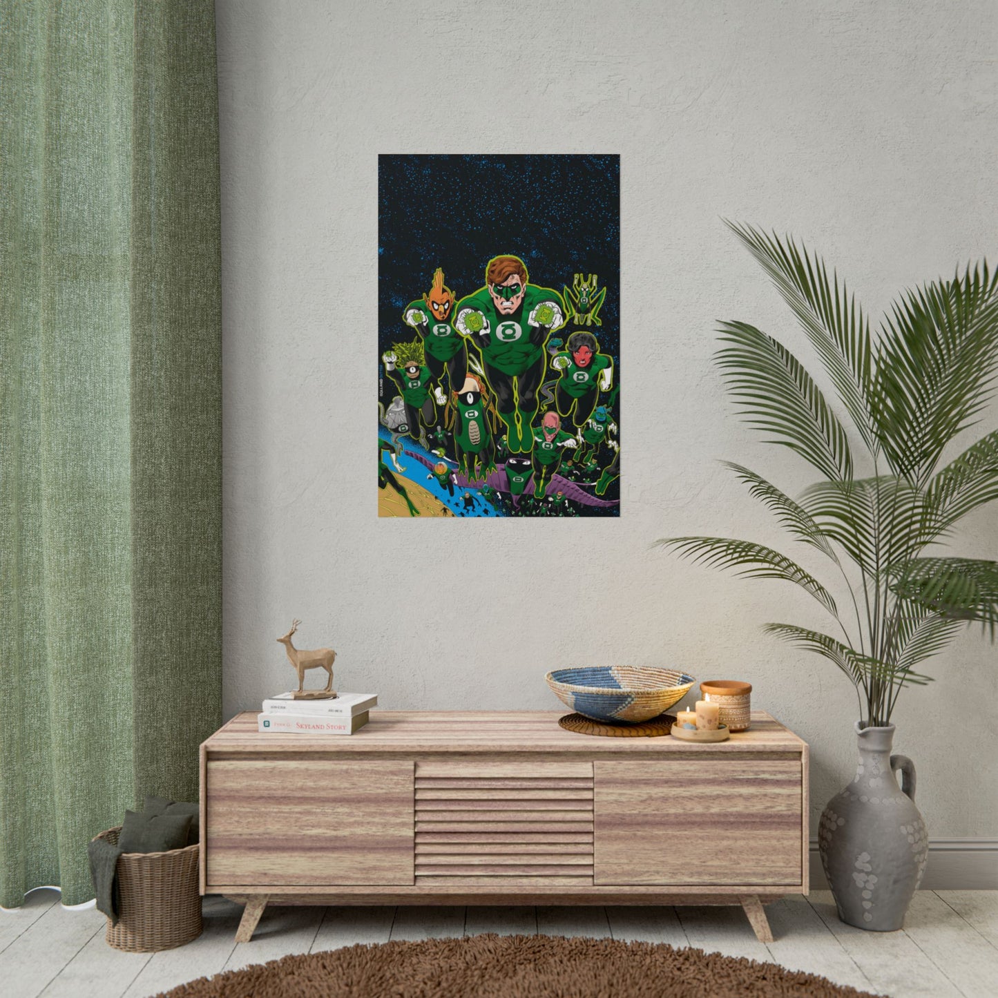 Green Lantern Corps Rolled Poster - Brian Bolland Art - Hal Jordan - DC Comics - Multiple Sizes Up to 24"x36"