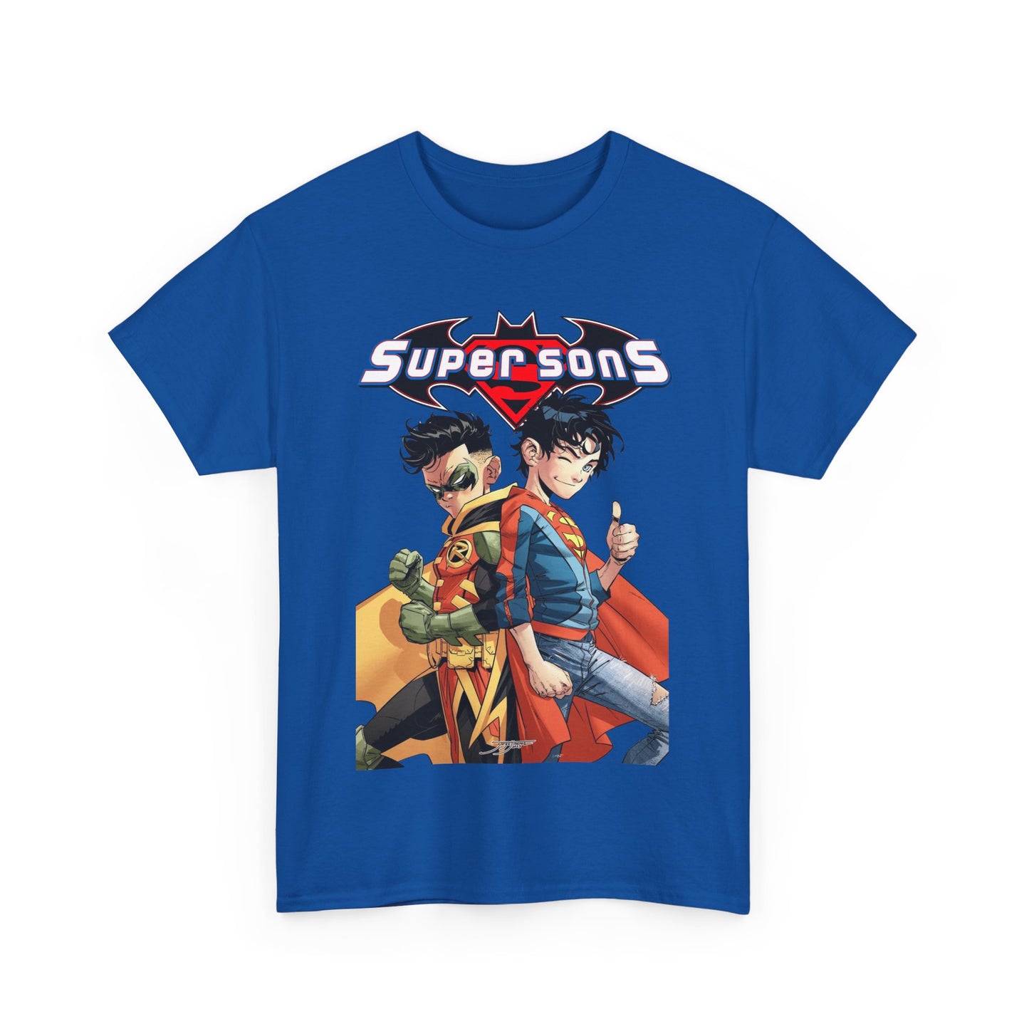 Super Sons T-Shirt - Jorge Jimenez Art - Superboy & Robin - Jon Kent & Damian Wayne - DC Comics - Sons of Superman & Batman