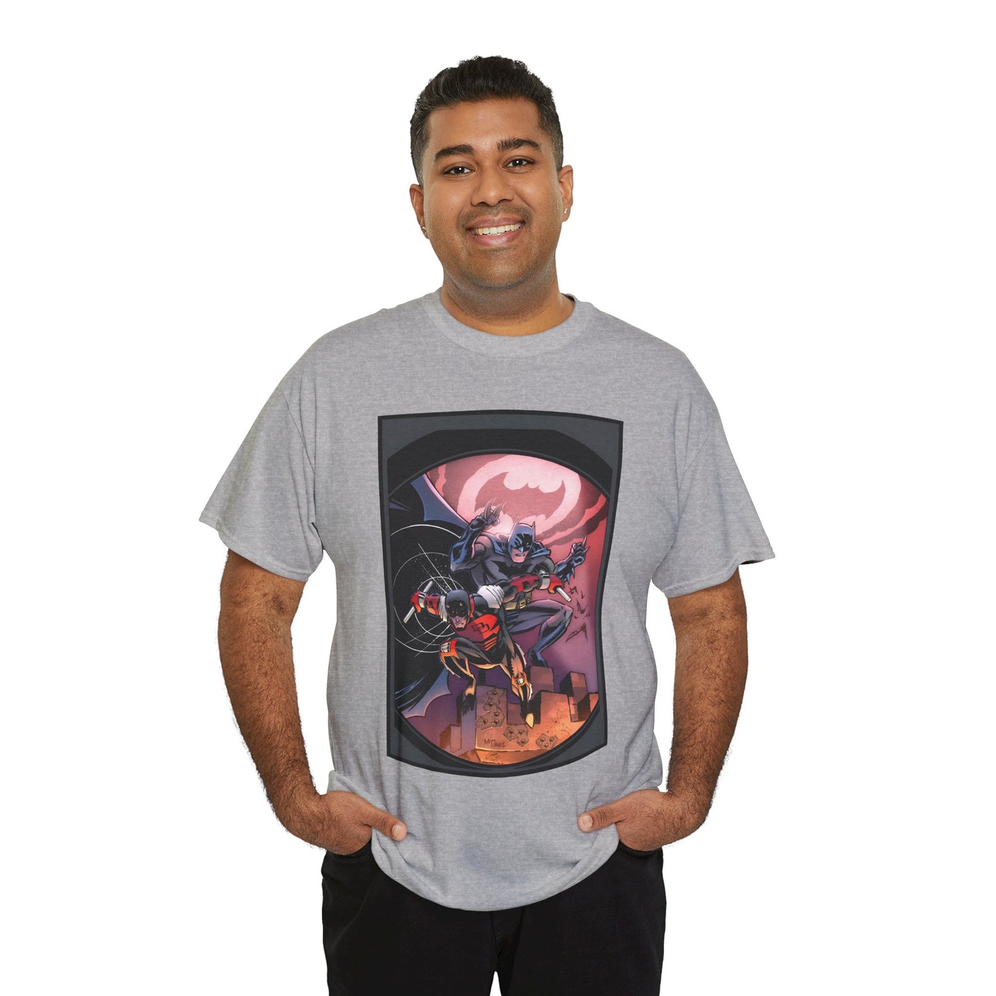 Batman & Daredevil T-Shirt - Scott McDaniel Art - DC Comics & Marvel Comics