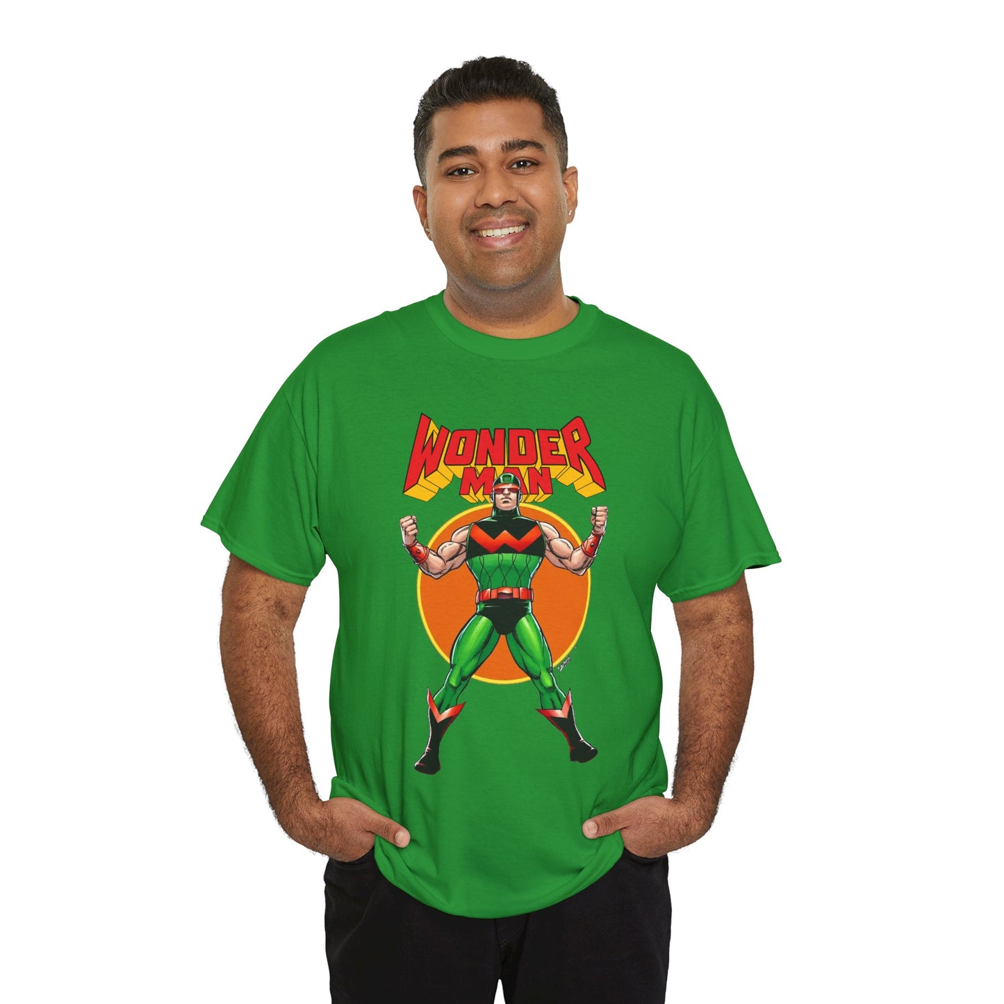 Wonder Man T-Shirt - Classic George Perez Art - Simon Williams, Avengers Member - Popular Marvel Comics Character