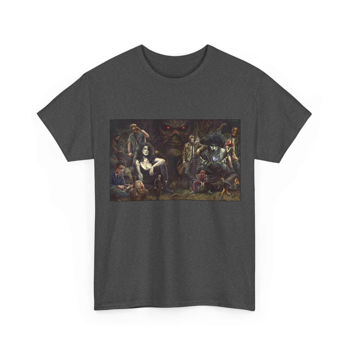 Vertigo Poster T-Shirt - Lee Bermejo Art - Swamp Thing, Sandman, Death, Spider Jerusalem, Shade - DC Comics