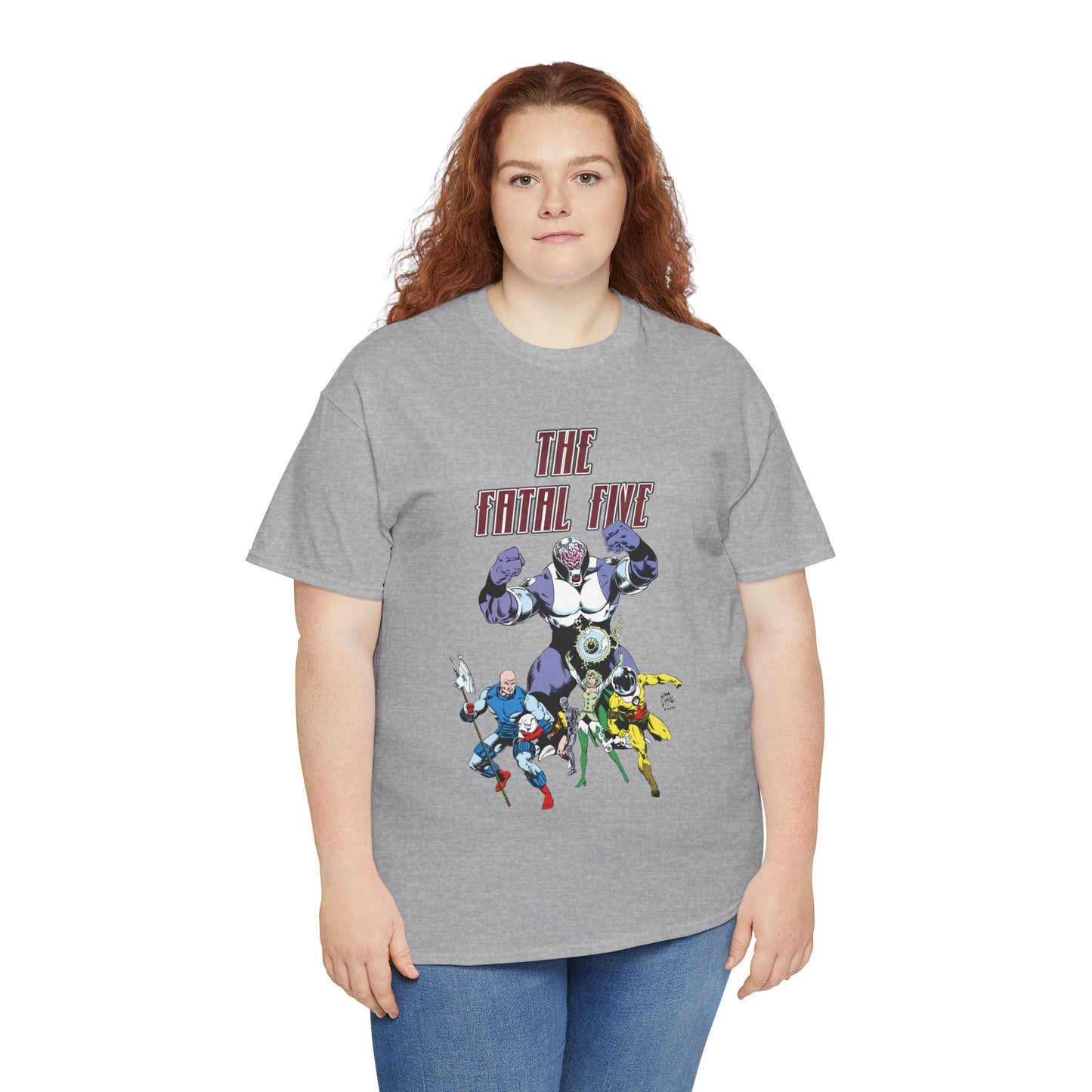 Fatal Five T-Shirt - Legion of Super-Heroes Villains - DC Comics LOSH - Validus, Emerald Empress