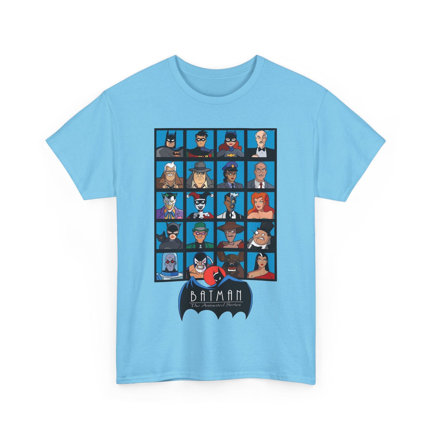 Batman T-Shirt - Animated Series - Harley Quinn, Batgirl, Joker, Bane, Robin, Two-Face, Catwoman, Riddler - Classic TV Cartoon Series
