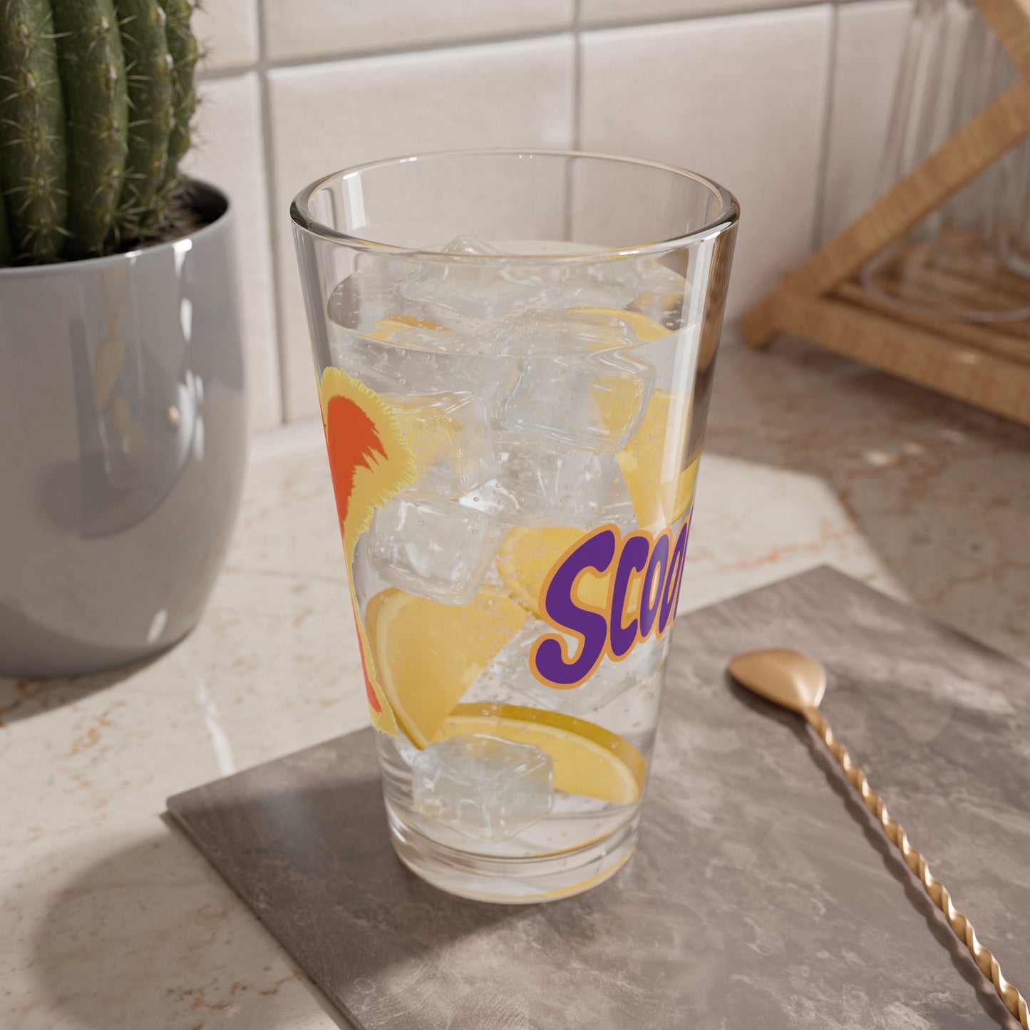 10000 Volt Ghost Pint Glass, 16oz - Popular Scooby Doo Villain - Electrical Monster - Hanna-Barbera Cartoon Character - Watt a Shocking Ghost
