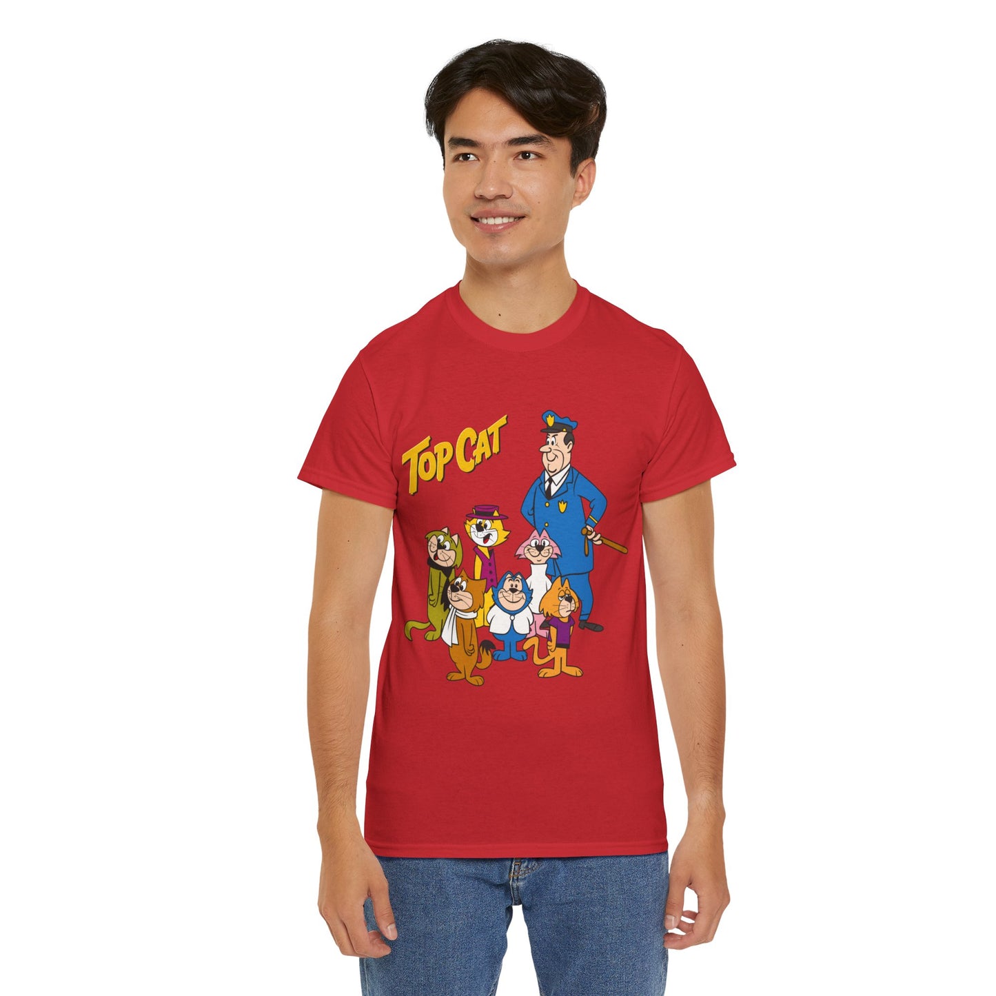 Top Cat & His Gang T-Shirt - Popular Hanna-Barbera 1960s TV Cartoon - Brain, Spook, Benny the Ball