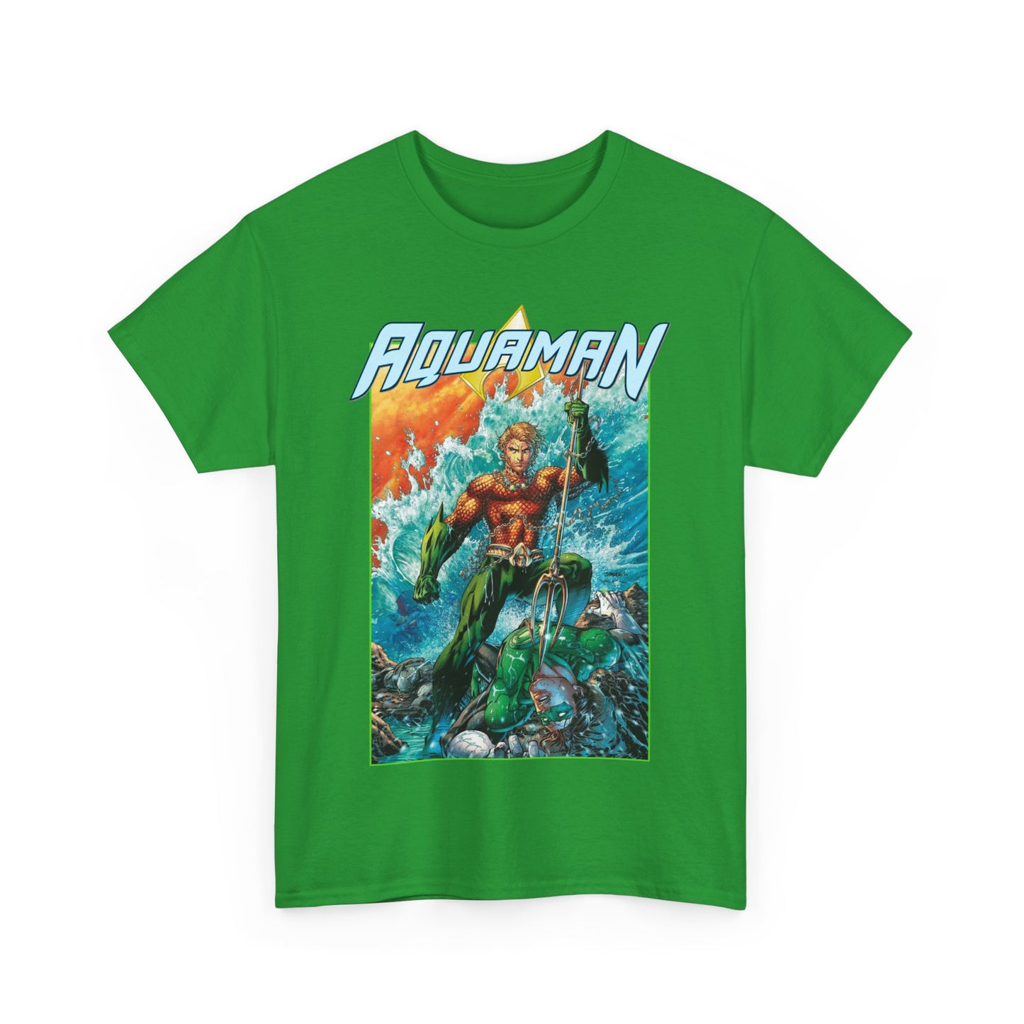 Aquaman T-Shirt - Jim Lee Art - DC New 52 - Arthur Curry, King of Atlantis - DC Comics