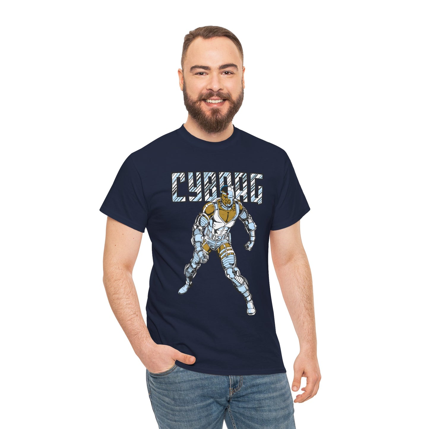 Cyborg T-Shirt - George Perez Art - New Teen Titans, Justice League - Victor Stone - DC Comics