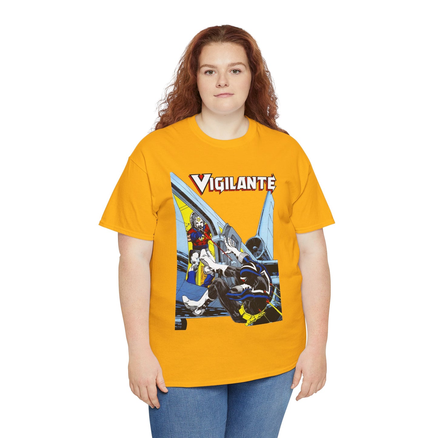 Vigilante Vs Peacemaker T-Shirt - Mike Grell Art - Adrian Chase - DC Comics