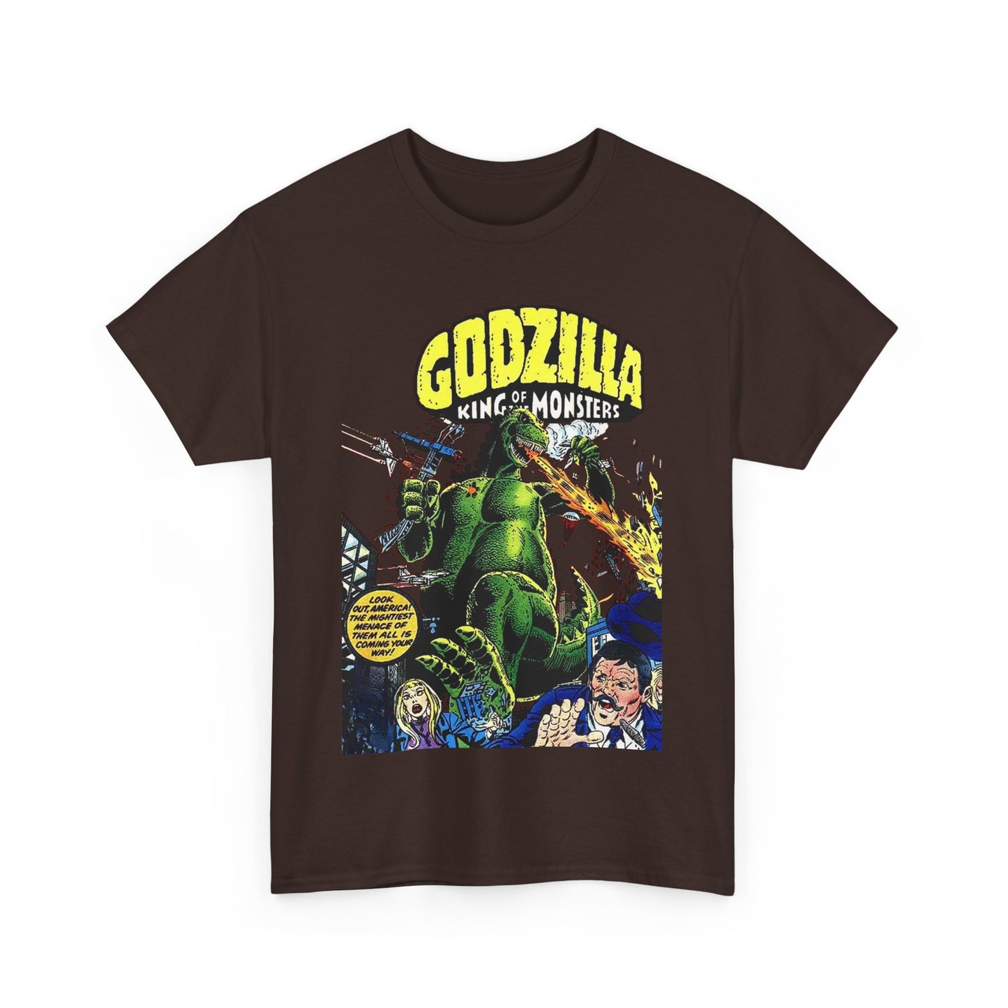 Godzilla T-Shirt - King of the Monsters - 1970s Comic Series - Marvel Comics - Bronze Age Monster Comic