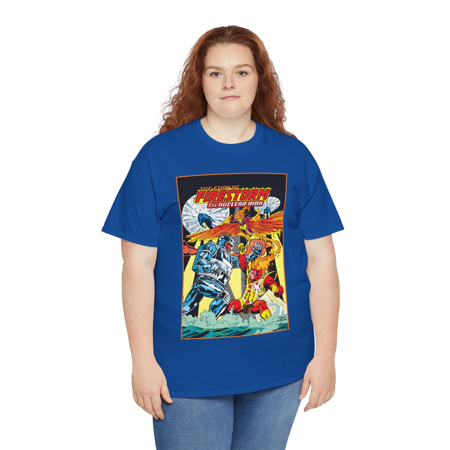Fury of Firestorm T-Shirt - DC Comics - Firehawk, Tokamak - Annual #1 Art