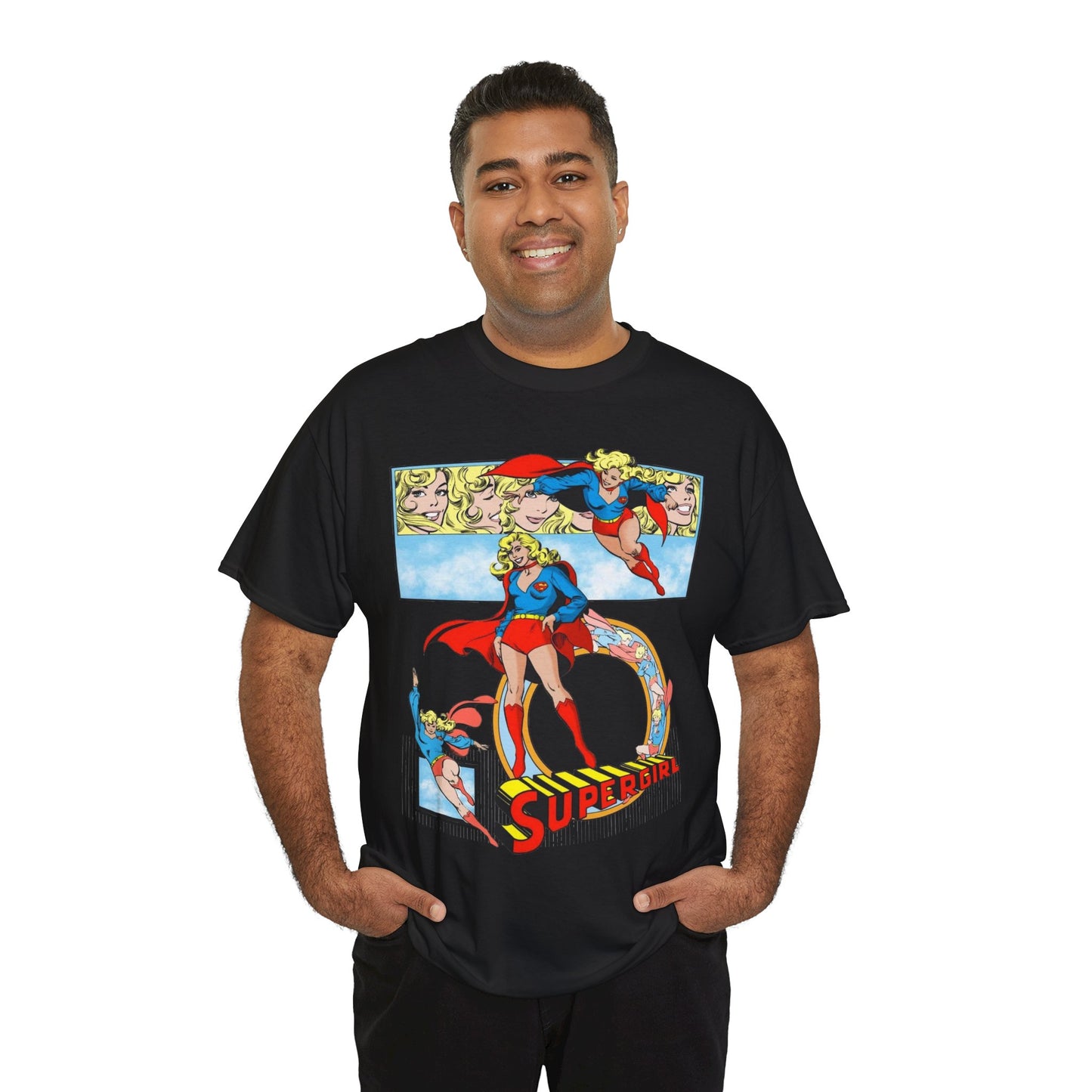 Supergirl T-Shirt - Krypton, Superman, Kara, Kandor - DC Comics - 1980s Art - Style Guide - Superman's Cousin