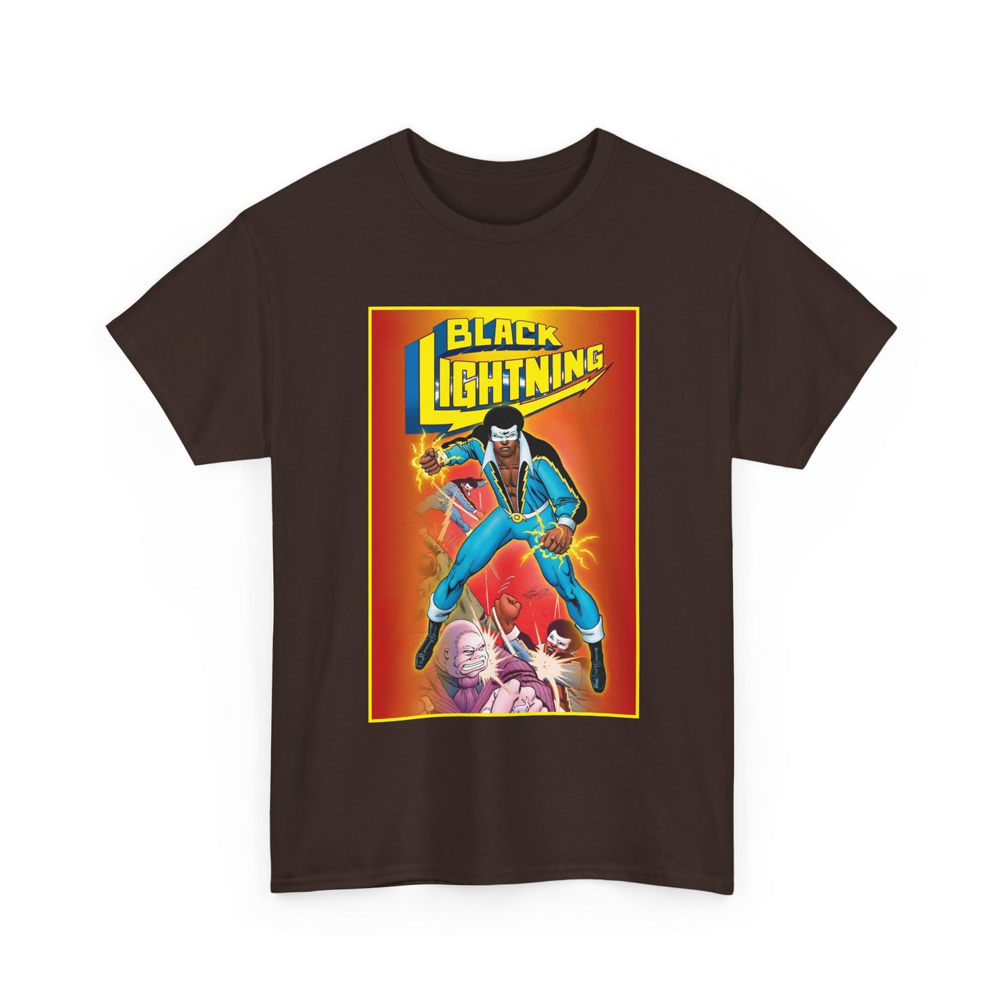 Black Lightning T-Shirt - Trevor Von Eeden Art - Jefferson Pierce - Suicide Slum, Metropolis - DC Comics