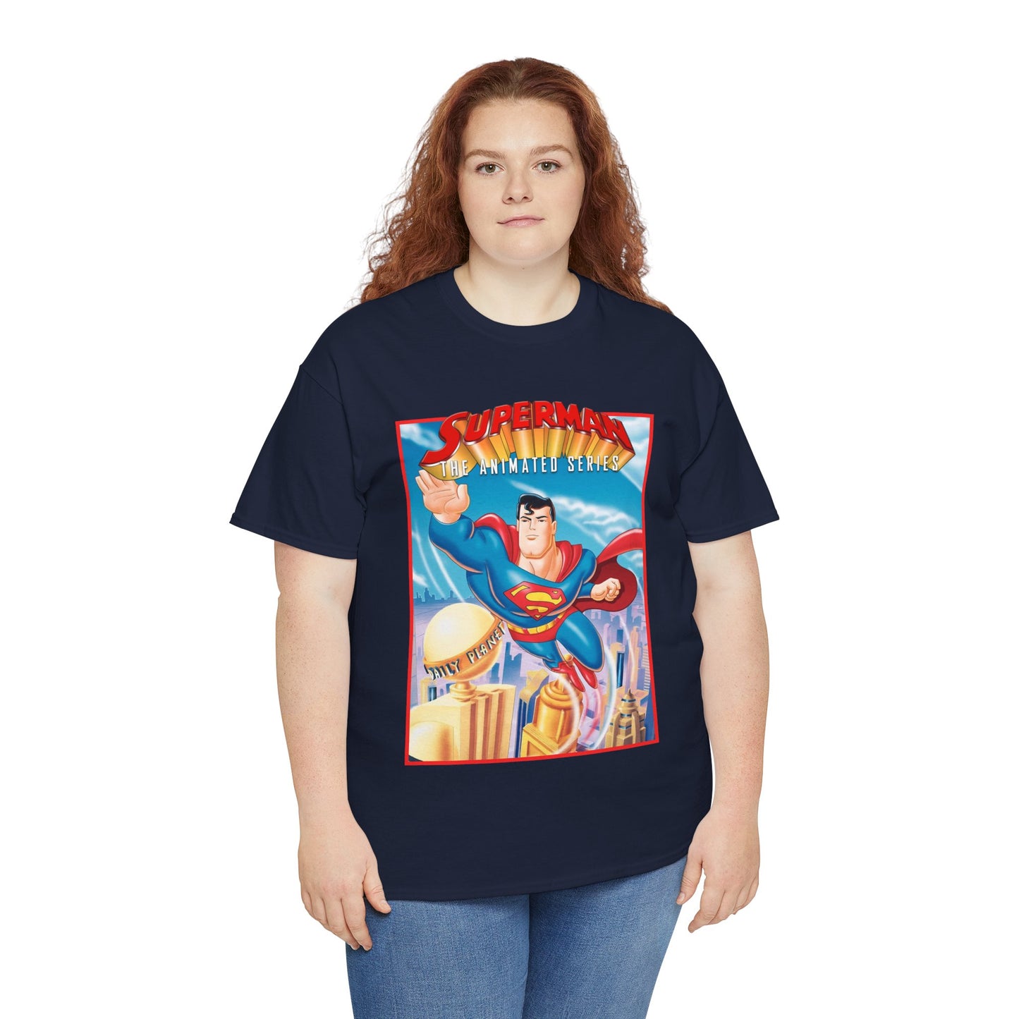 Superman The Animated Series T-Shirt - DC Comics - WB Cartoon 1990s - Metropolis - Man of Steel - Daily Planet