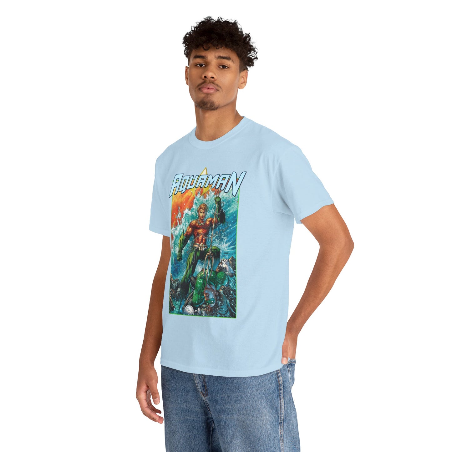 Aquaman T-Shirt - Jim Lee Art - DC New 52 - Arthur Curry, King of Atlantis - DC Comics