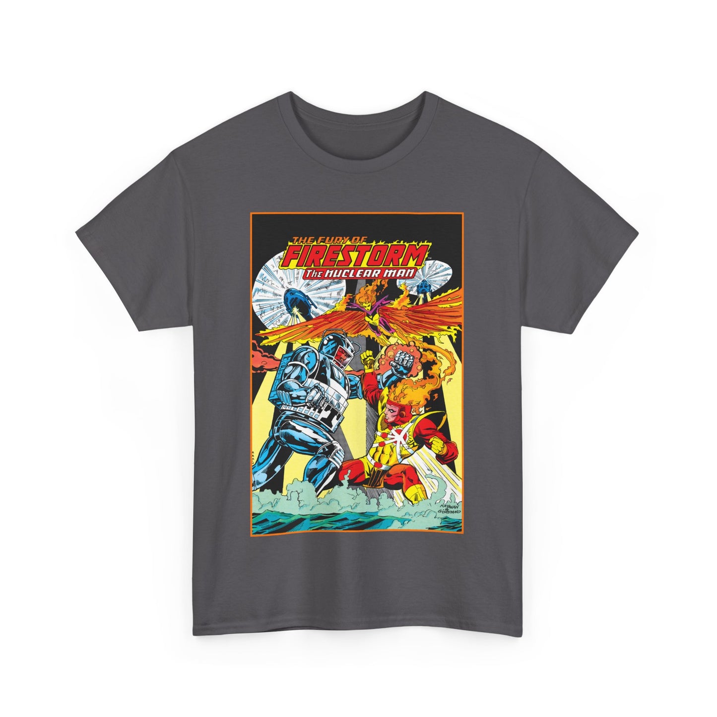 Fury of Firestorm T-Shirt - DC Comics - Firehawk, Tokamak - Annual #1 Art