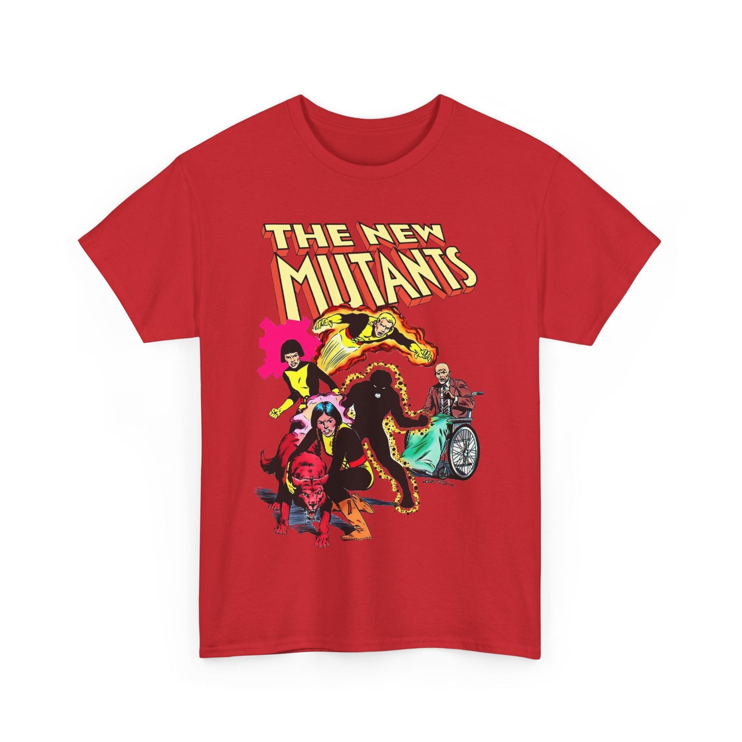 New Mutants T-Shirt - Sunspot, Cannonball, Mirage, Karma, Danni Moonstar - X-Men Characters - Marvel Comics - Mutant Students - Professor X