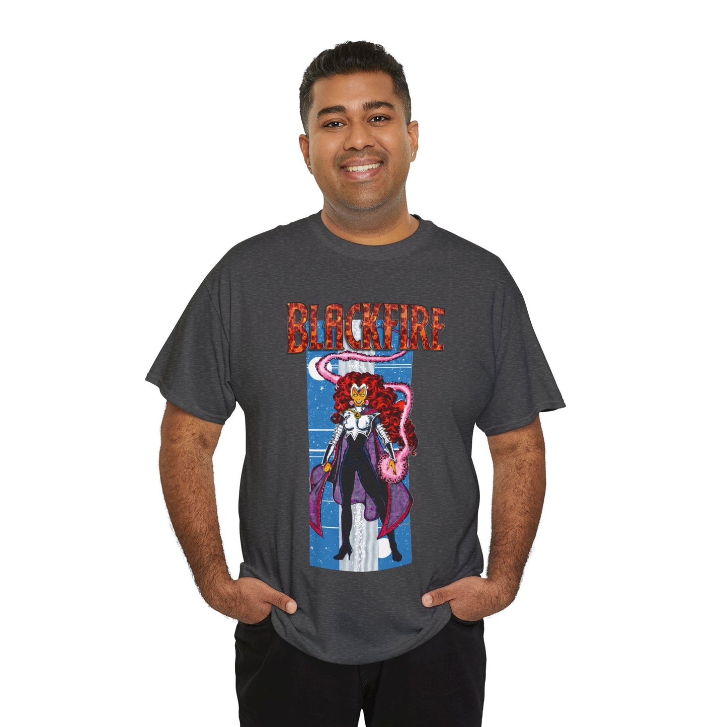 Blackfire T-Shirt - George Perez Art - New Teen Titans Enemy, Starfire's Evil Sister - From Tamaran - DC Comics