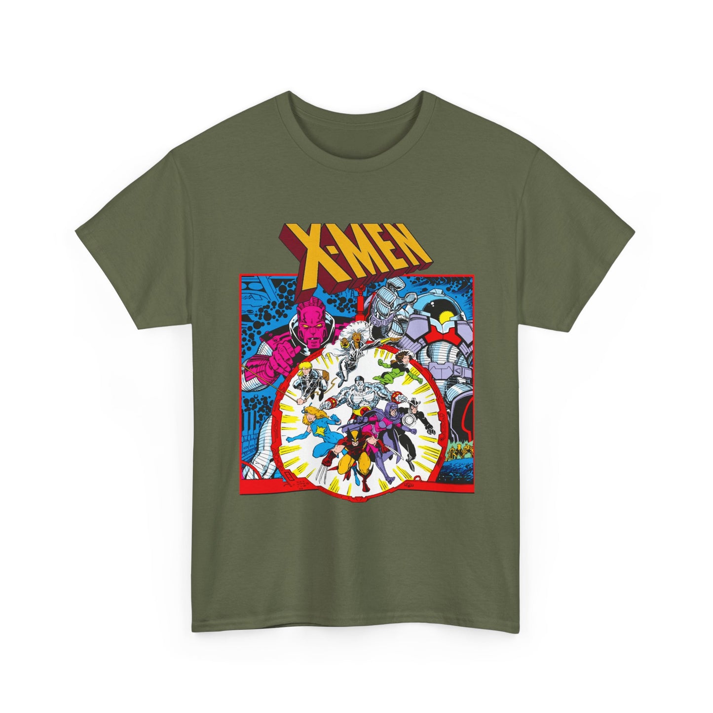 Uncanny X-Men T-Shirt - Arthur Adams Art - Wolverine, Havok, Rogue, Colossus, Psylocke, Longshot, Storm, Dazzler - High Evolutionary - Marvel Comics