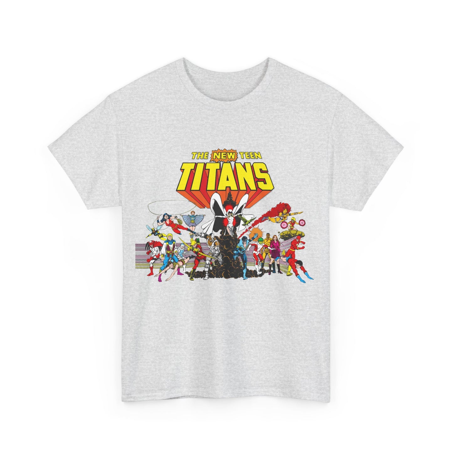 New Teen Titans T-Shirt - George Perez Art - Nightwing, Starfire, Cyborg, Speedy, Bumblebee, Hawk, Dove, Speedy, Wonder Girl, Terra, Lilith - DC Comics