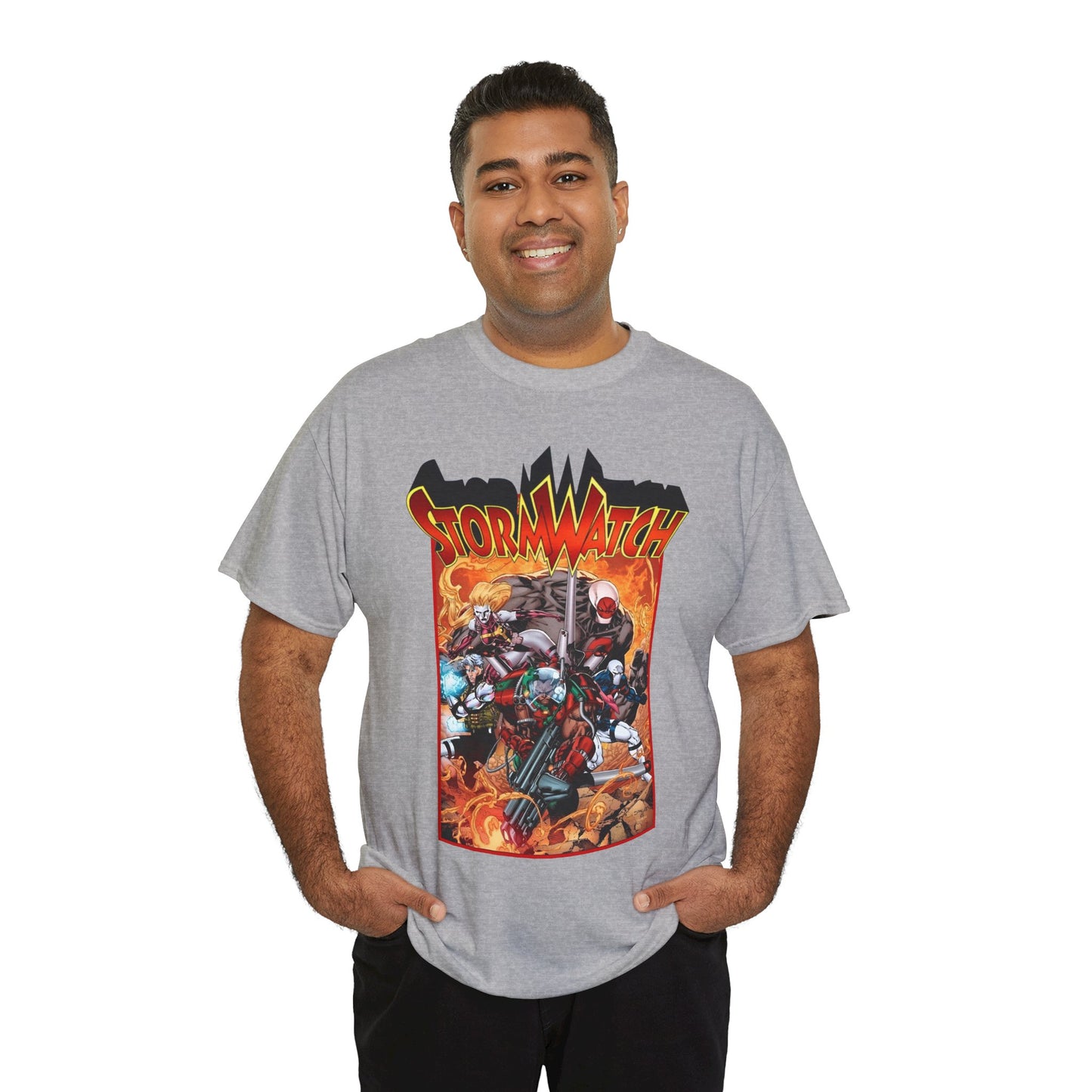 Stormwatch T-Shirt - Jim Lee Art - Battalion, Fuji, Hellstrike - Image/Wildstorm/DC Comics