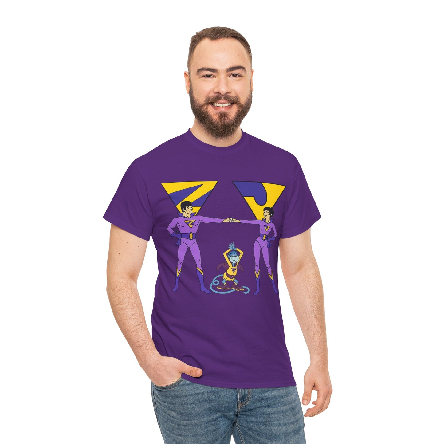 Wonder Twins T-Shirt - Super Friends - Zan & Jayna - Hanna-Barbera Cartoon - DC Comics