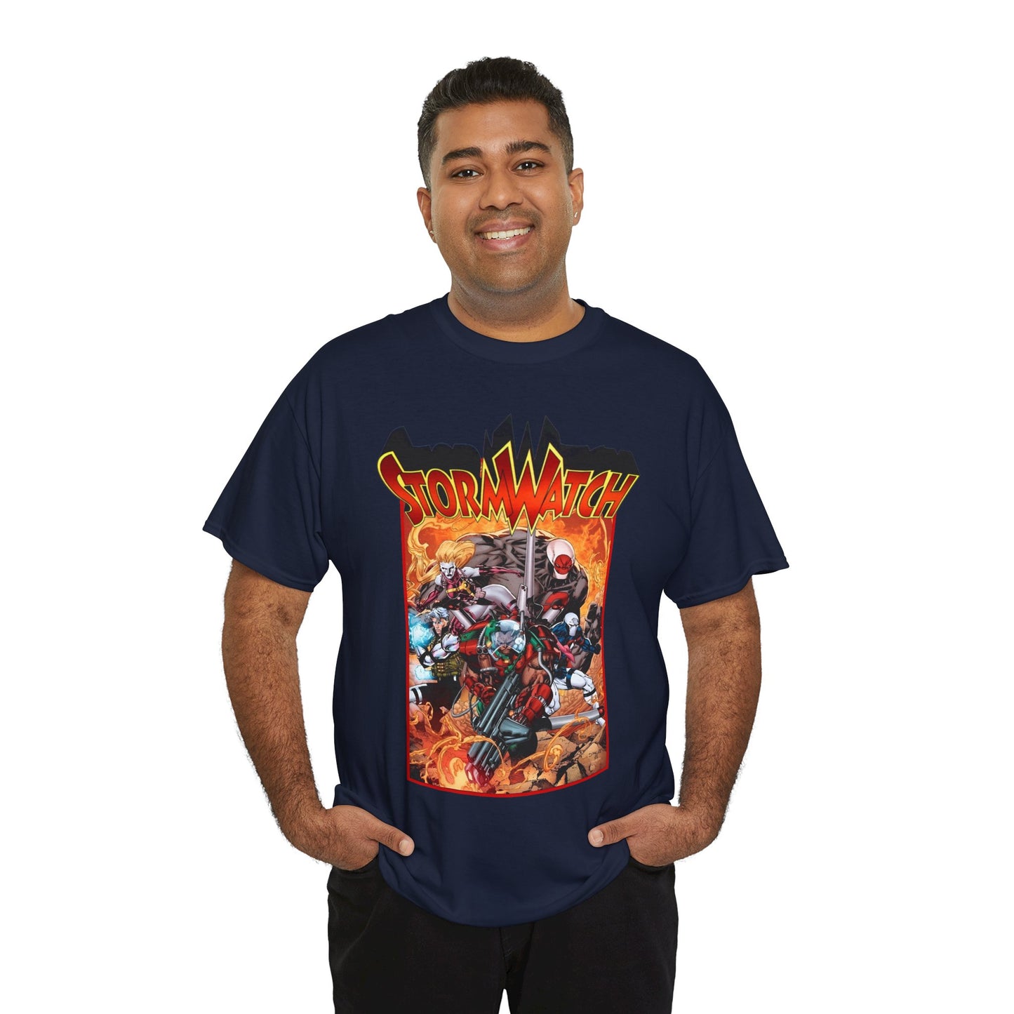 Stormwatch T-Shirt - Jim Lee Art - Battalion, Fuji, Hellstrike - Image/Wildstorm/DC Comics