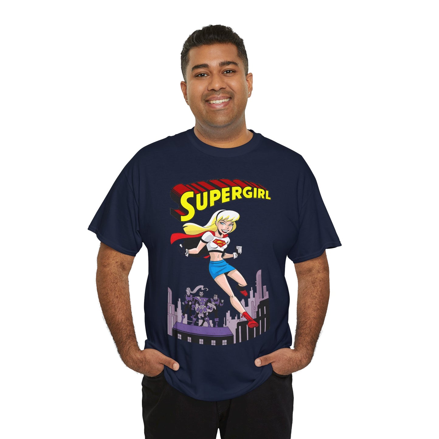 Supergirl T-Shirt - Bruce Timm Art - DC Comics Animated Series 1990s - Kara, Superman's Cousin