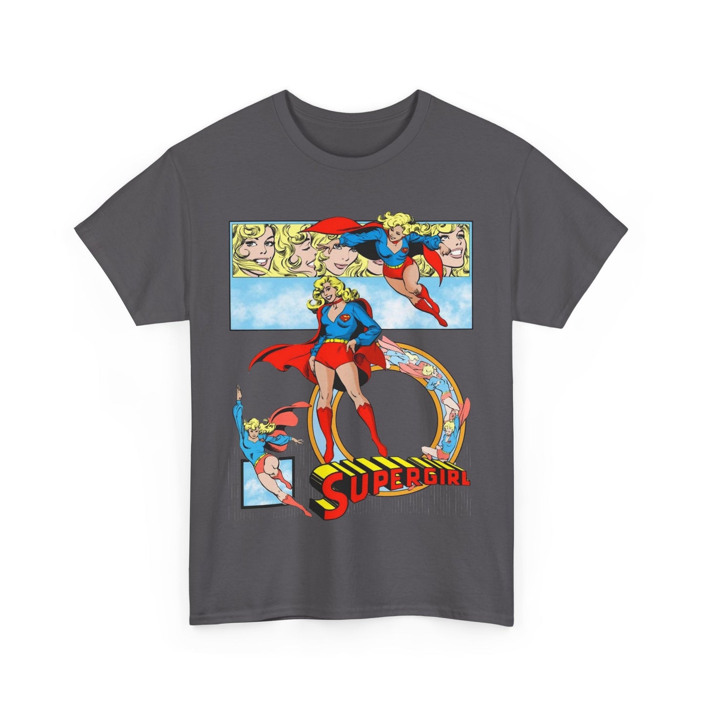 Supergirl T-Shirt - Krypton, Superman, Kara, Kandor - DC Comics - 1980s Art - Style Guide - Superman's Cousin