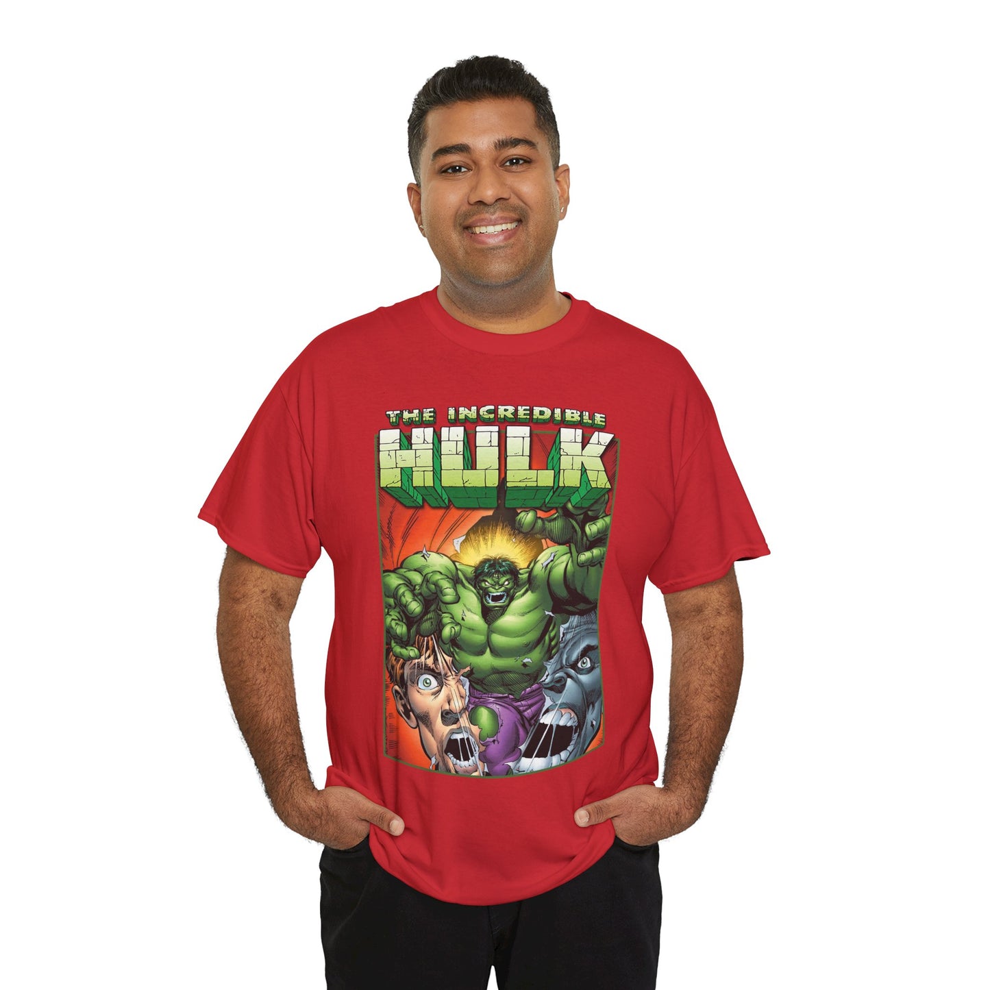 Incredible Hulk T-Shirt - Dale Keown Art - Bruce Banner Psyche - Peter David Story - 1990s Art - Marvel Comics