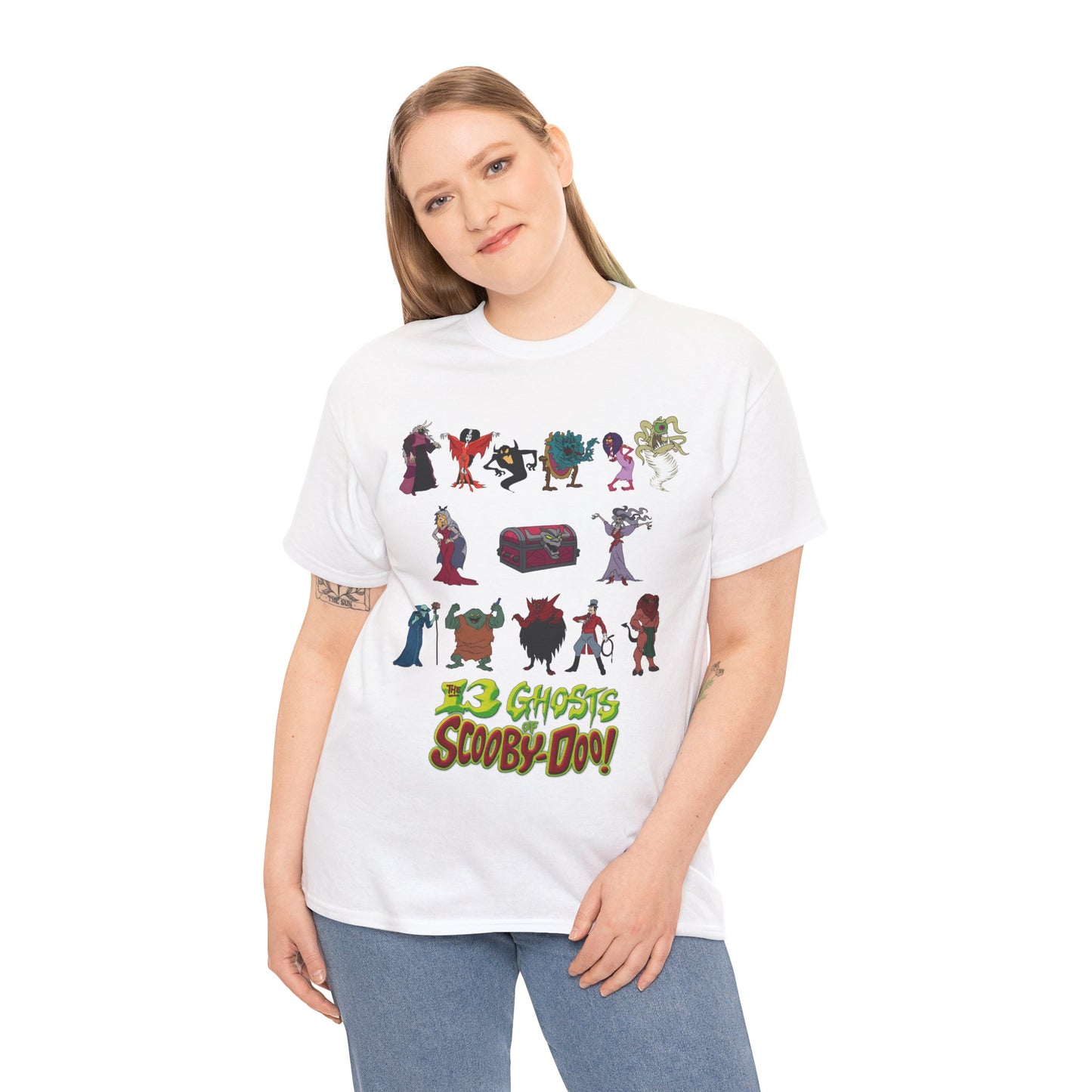13 Ghosts of Scooby-Doo T-Shirt - Hanna-Barbera Saturday Morning Cartoon - Chest of Demons - Maldor, Queen Morbidia, Reflector Specter