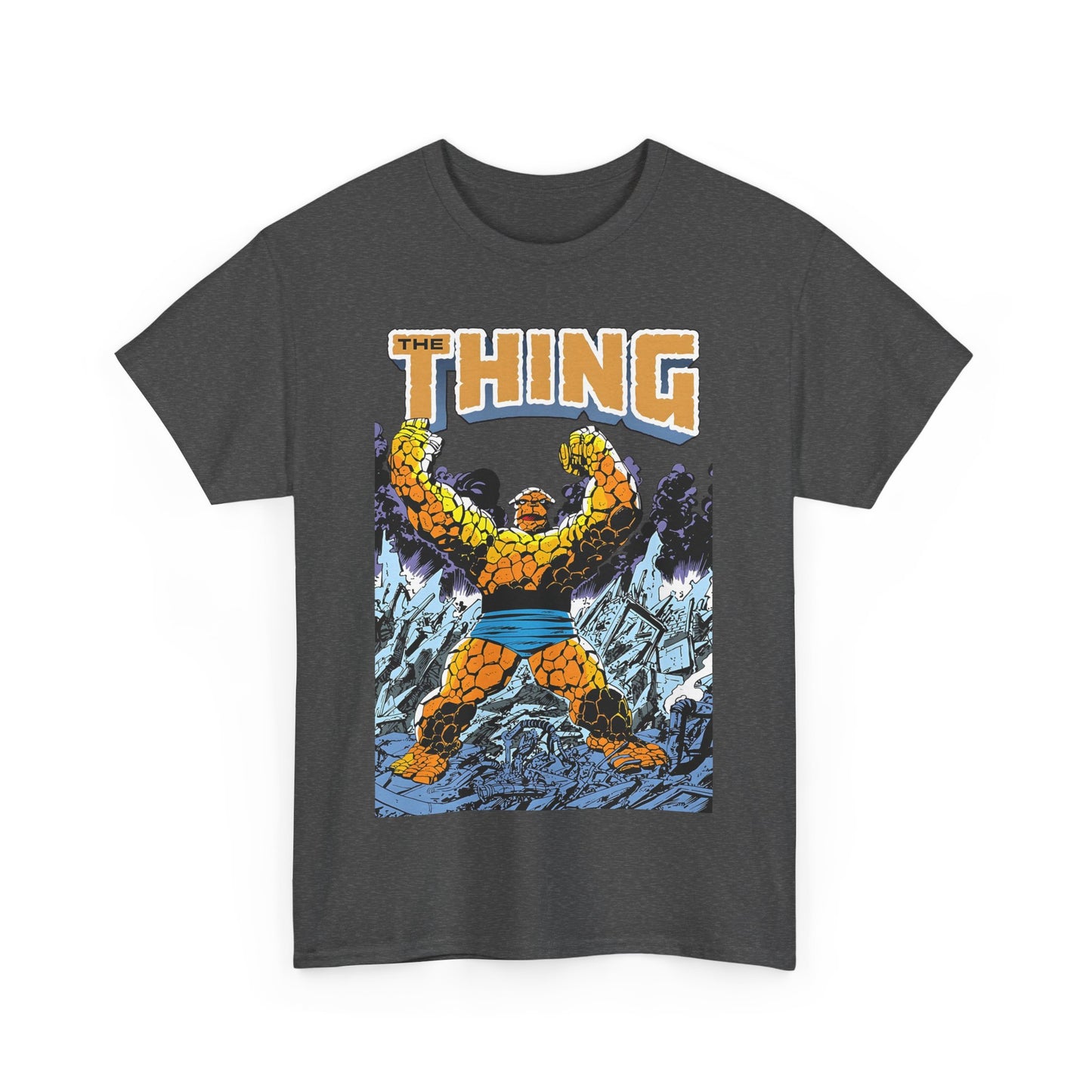 The Thing T-Shirt - John Byrne Art - Member of the Fantastic Four - Marvel Comics 1980s - Ben Grimm