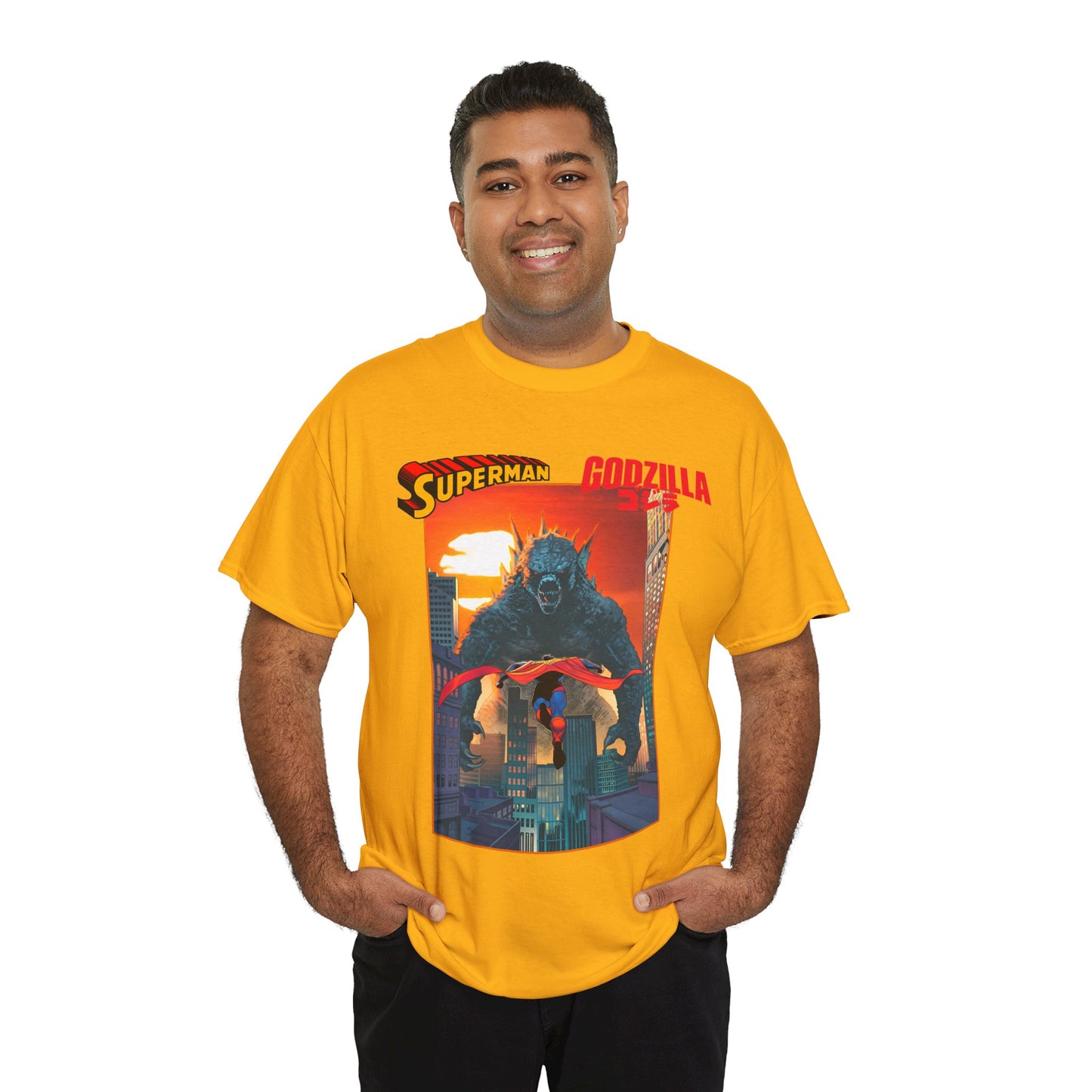 Superman Vs Godzilla T-Shirt - DC Comics - Man of Steel Vs the King of the Monsters