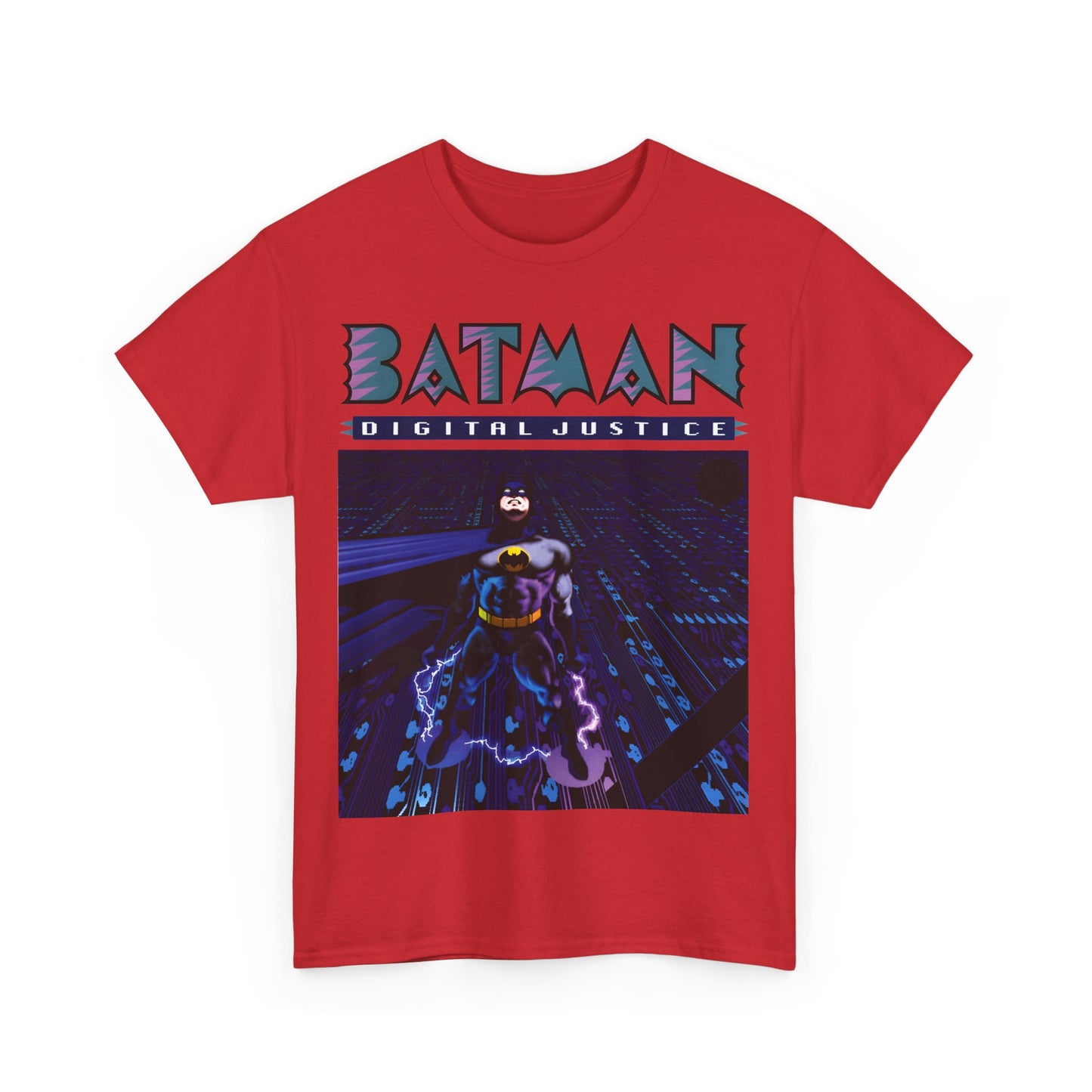 Batman Digital Justice T-Shirt - Pepe Moreno Computer Generated Art - Graphic Novel - Gotham City, Bruce Wayne - DC Comics