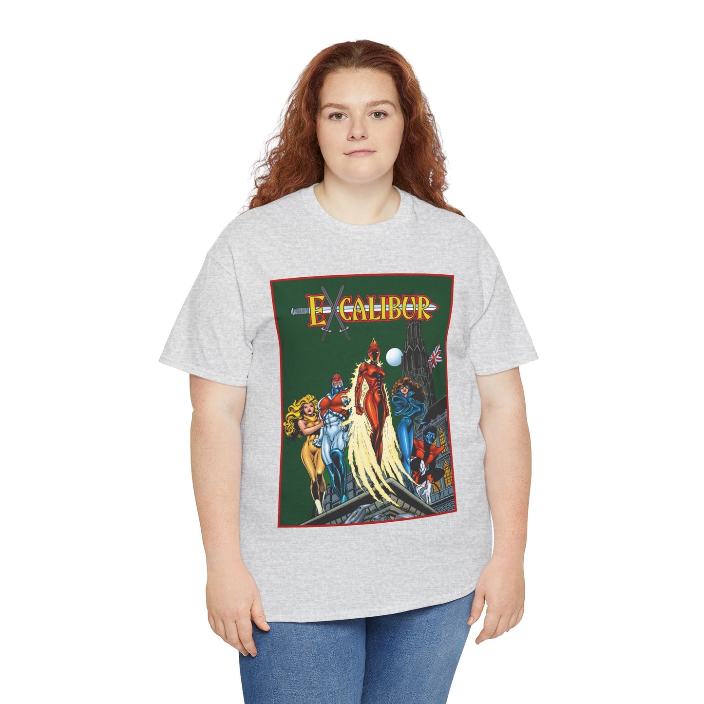 Excalibur T-Shirt - Amazing Alan Davis Art - Nightcrawler, Shadowcat, Captain Britain, Rachel Summers - Marvel Comics - X-Men Spin-Off - Mutants in the UK