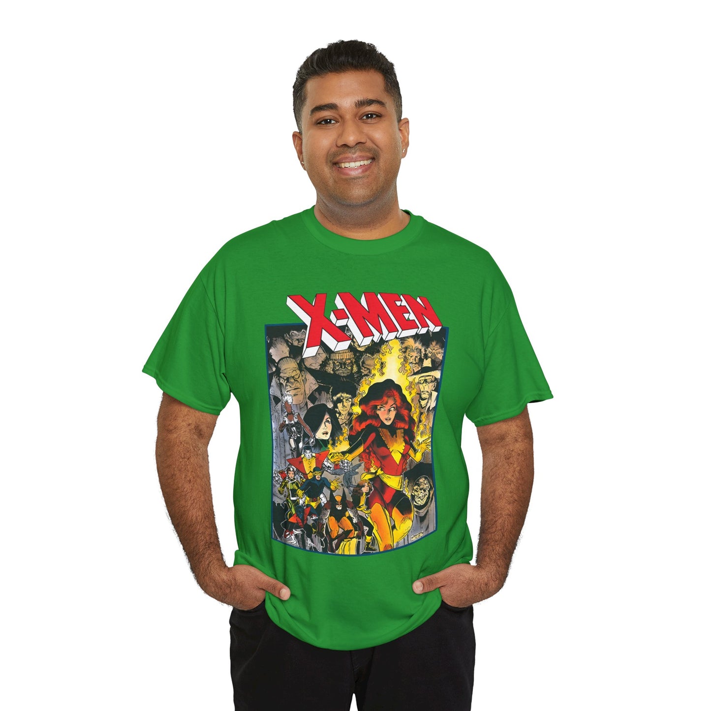 Uncanny X-Men T-Shirt - Arthur Adams Art - Dark Phoenix: From the Ashes Story - Storm, Cyclops, Wolverine, Rogue, Colossus, Nightcrawler - Marvel Comics