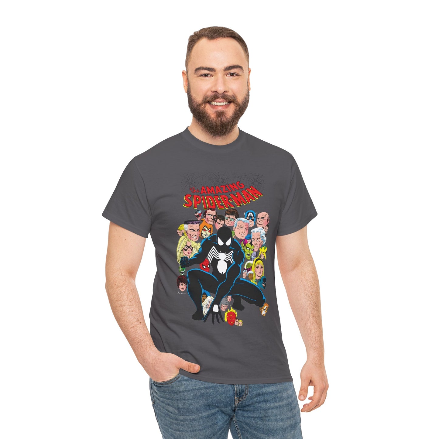 Amazing Spider-Man T-Shirt - Green Goblin, Kingpin, Hobgoblin, Electro, Black Cat, Mysterio, Doctor Octopus, Gwen Stacy - Marvel Comics