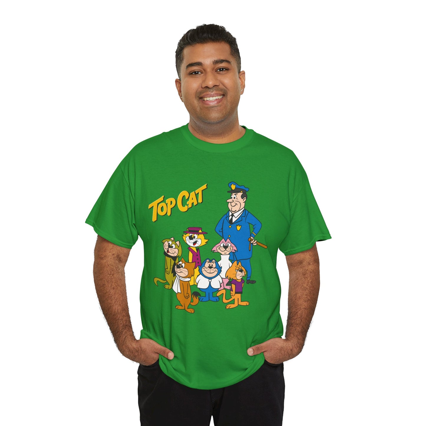 Top Cat & His Gang T-Shirt - Popular Hanna-Barbera 1960s TV Cartoon - Brain, Spook, Benny the Ball