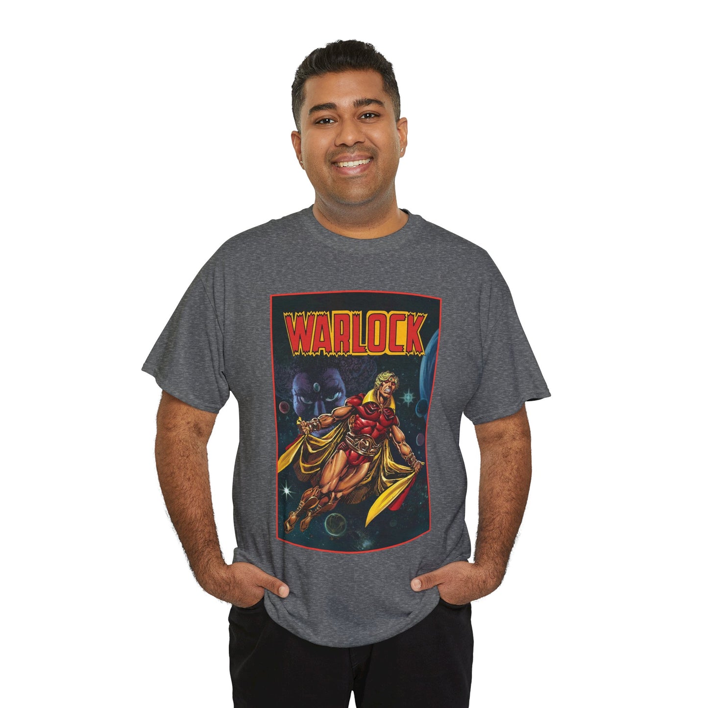 Warlock T-Shirt - Jim Starlin Art - Marvel Comics - Cosmic Superhero - The Enclave - Him
