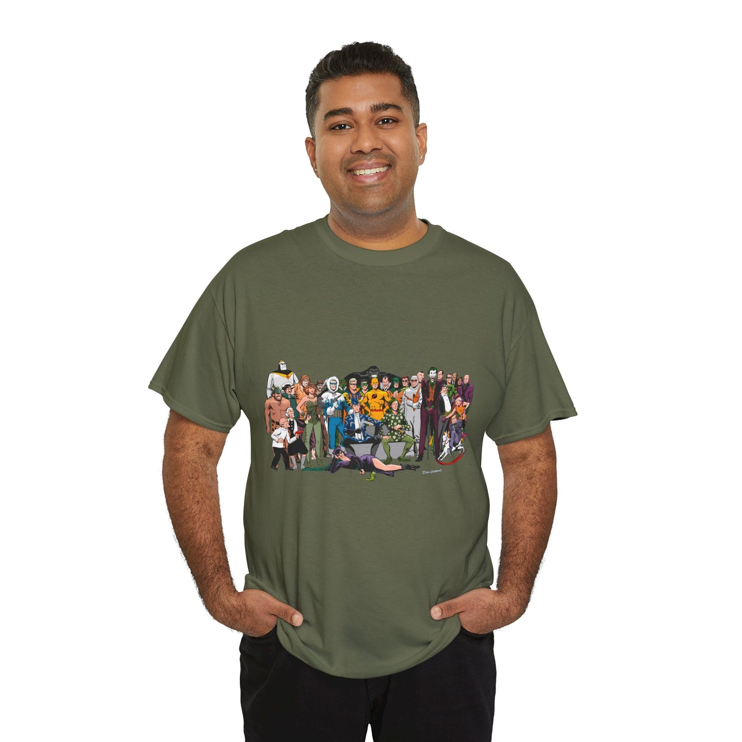 Secret Origins of Super-Villains T-Shirt - Dick Giordano Art - DC Comics - Joker, Mirror Master, Captain Cold, Lex Luthor, Scarecrow, Poison Ivy, Grodd