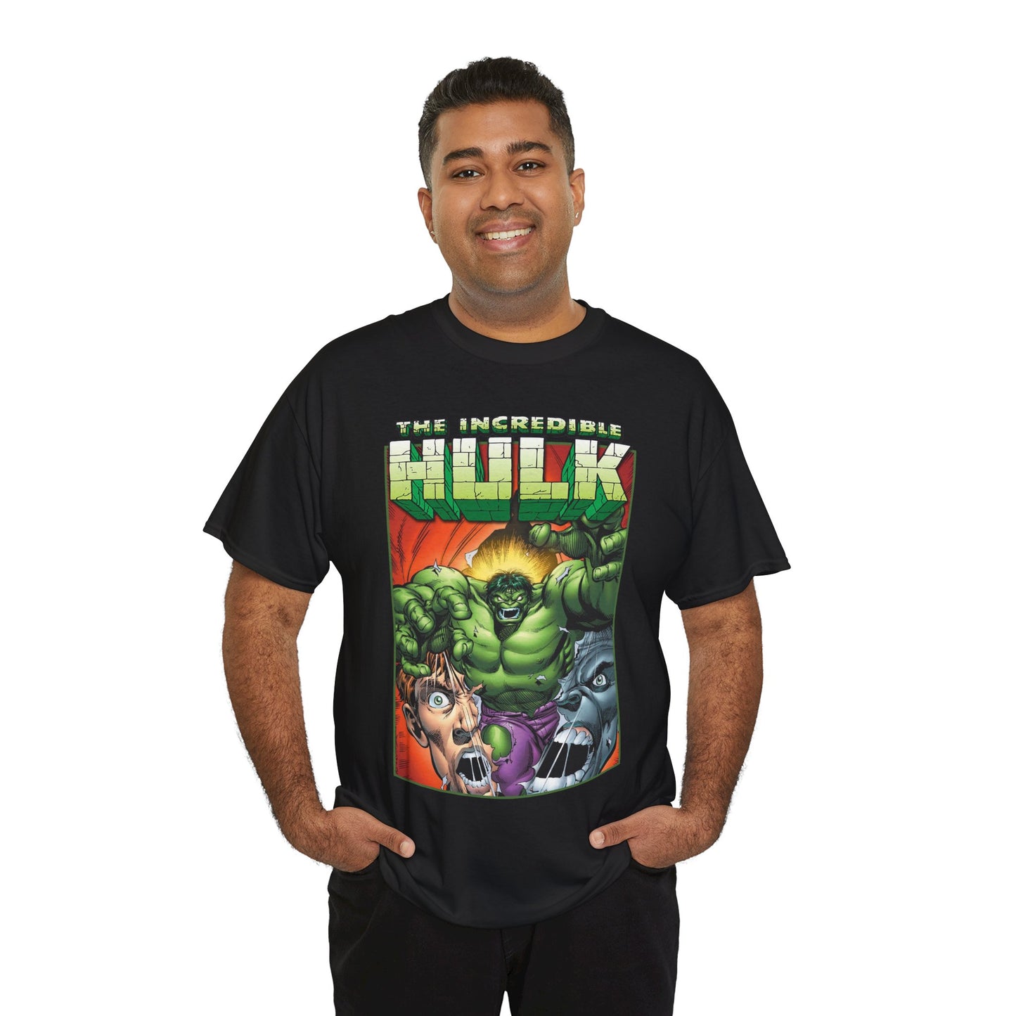 Incredible Hulk T-Shirt - Dale Keown Art - Bruce Banner Psyche - Peter David Story - 1990s Art - Marvel Comics