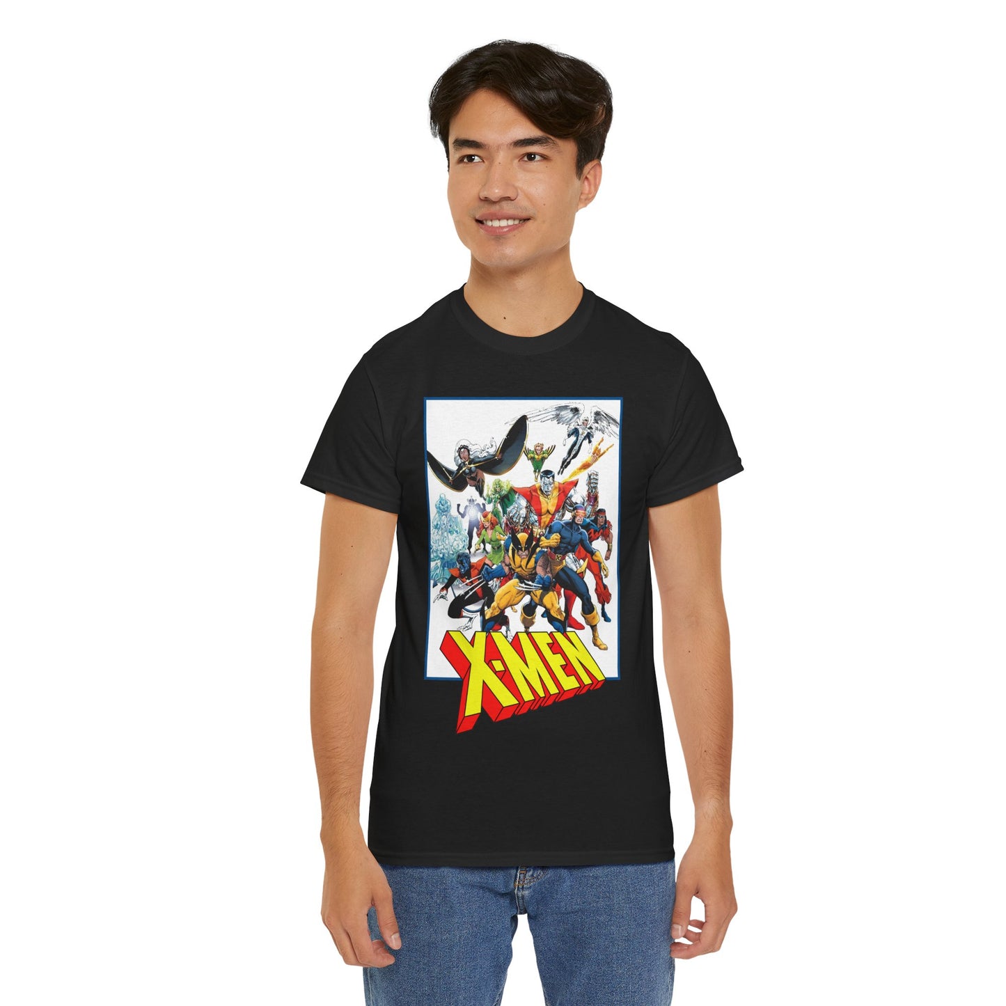 X-Men T-Shirt - Classic Arthur Adams Art - Marvel Comics - Wolverine, Colossus, Storm, Cyclops, Nightcrawler, Iceman
