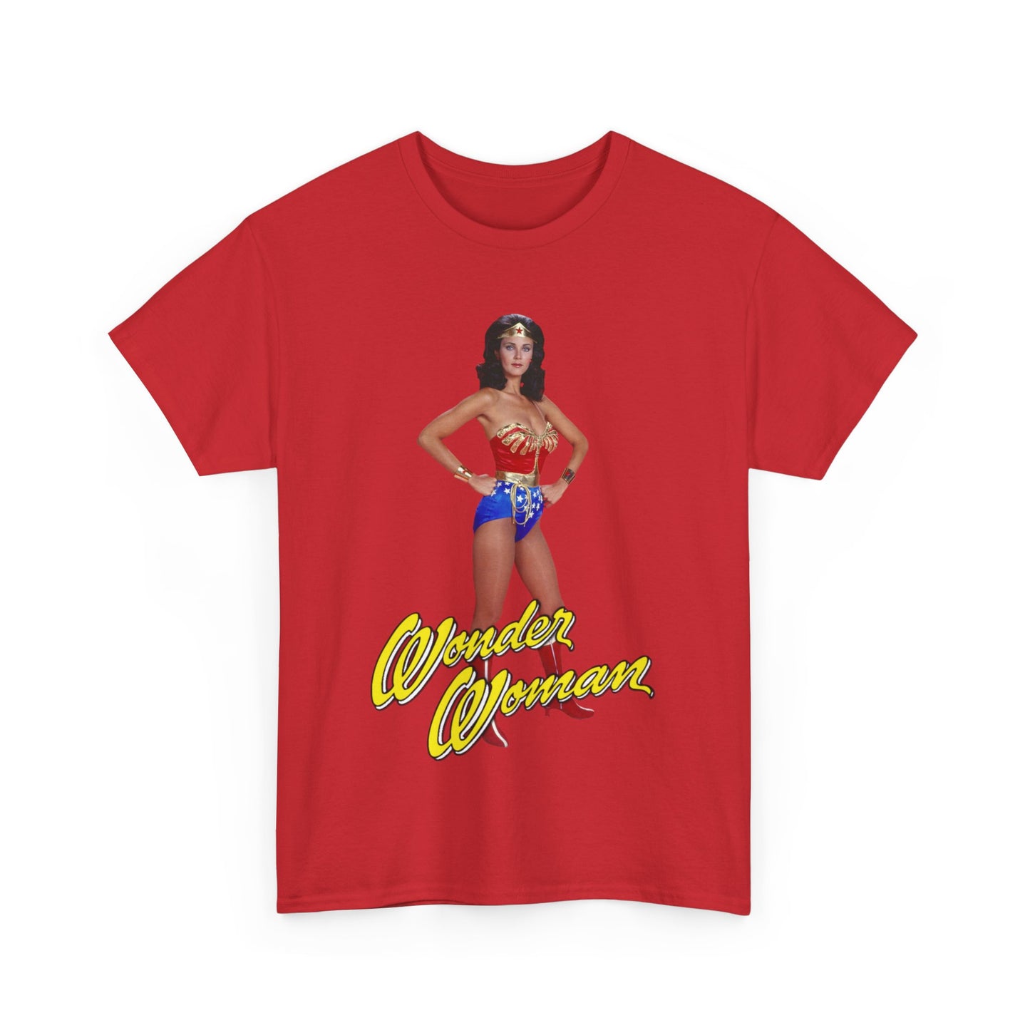 Wonder Woman T-Shirt - Lynda Carter - Popular 1970s CBS TV Show - DC Comics Character - Diana Prince, Paradise Island
