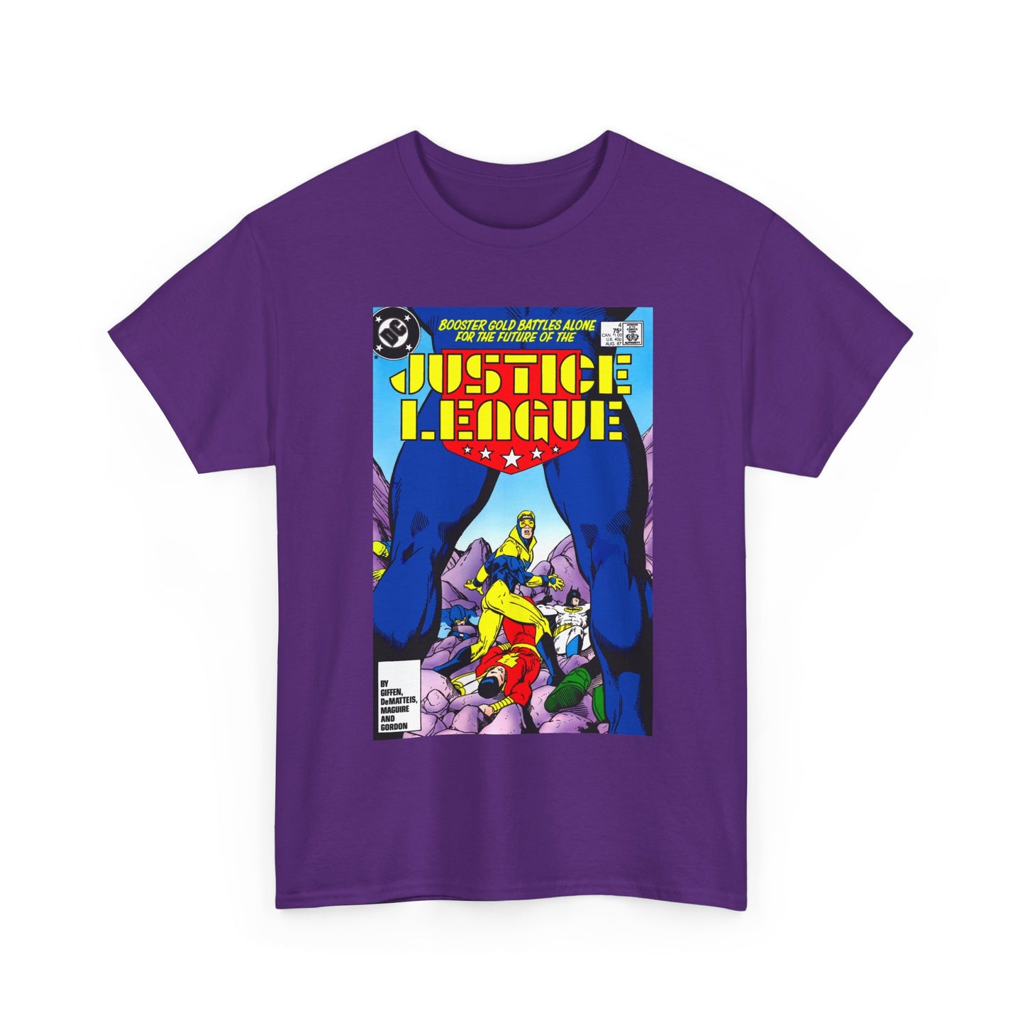 Justice League T-Shirt - Kevin Maguire Art - Booster Gold - DC Comics