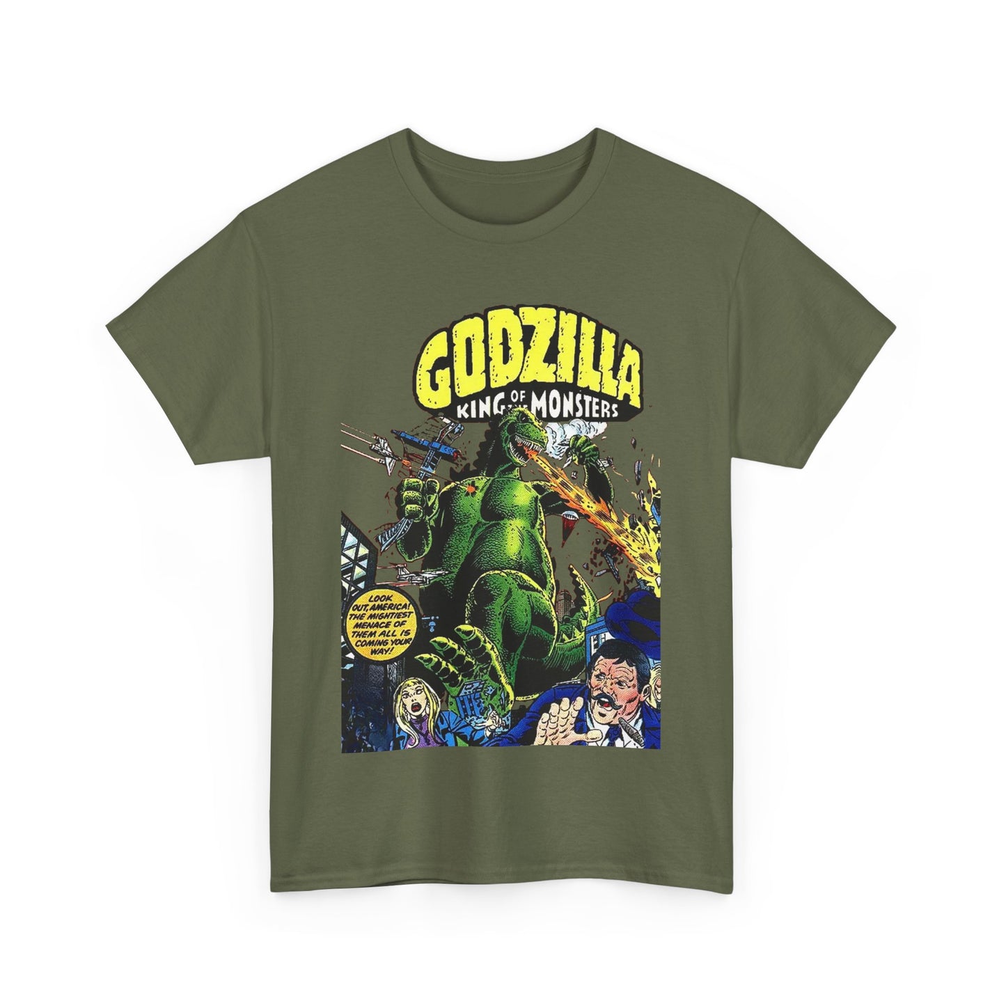 Godzilla T-Shirt - King of the Monsters - 1970s Comic Series - Marvel Comics - Bronze Age Monster Comic